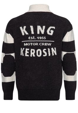 KingKerosin Strickpullover KK Motor Crew im Vintage-Look