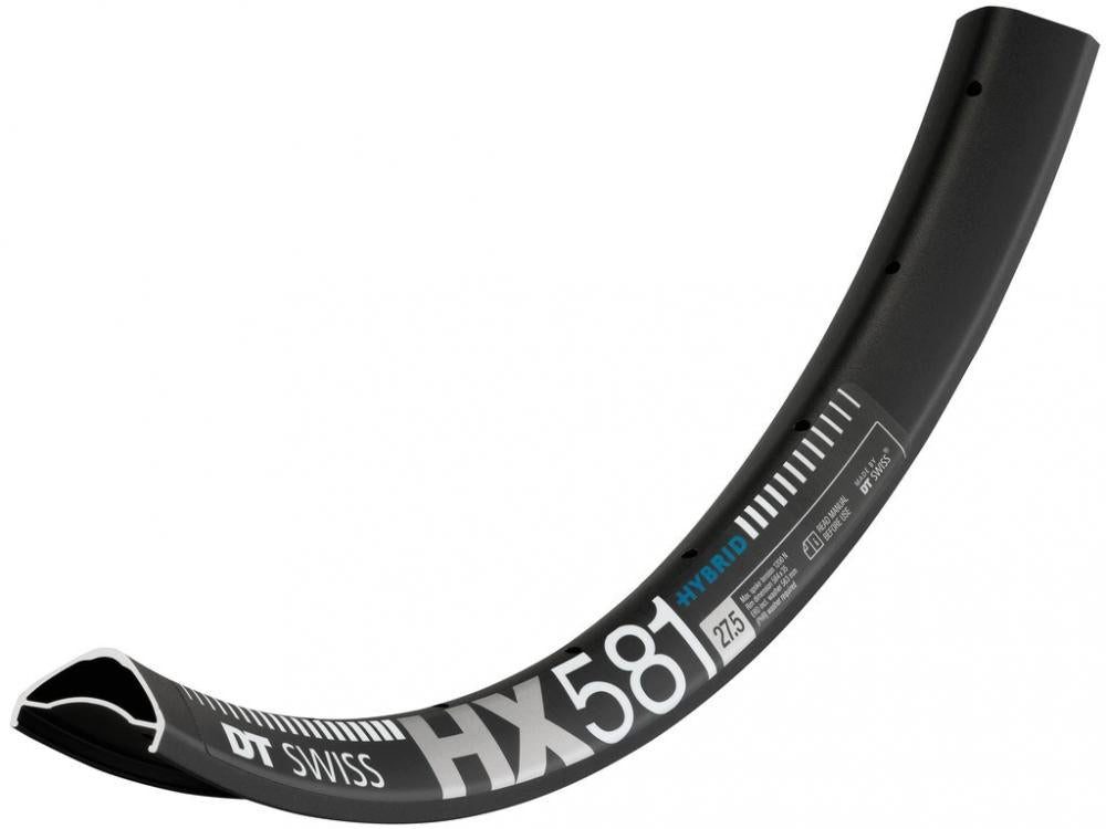 Laufrad DT Swiss Felge HYBRID HX 581 27,5" 32 Loch Schwarz - robuste E-MTB-Fel