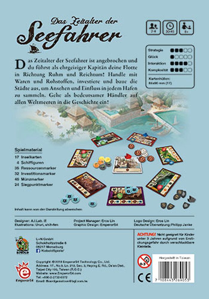 Kobold Spieleverlag Spiel Das Zeitalter der Seefahrer