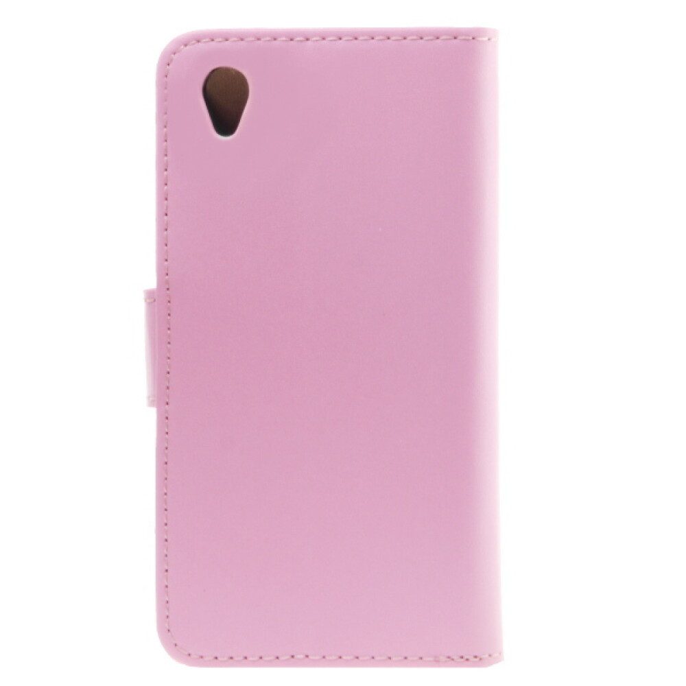 Handytasche Book Case Handyhülle für Sony Xperia Z3 Rosa Lederhülle Schutz Case (Book Cover)