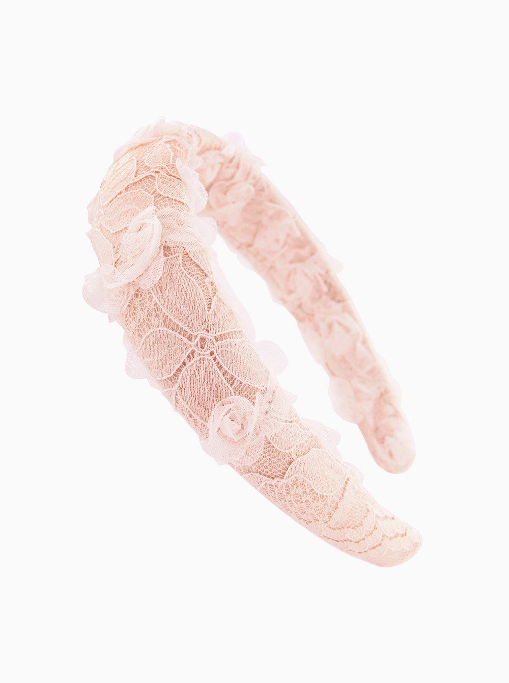 axy Haarreif Gepolstertes Haarreif-Blumenkranz Look, Vintage Look zur Hochzeit Damen Haareifen Haarband