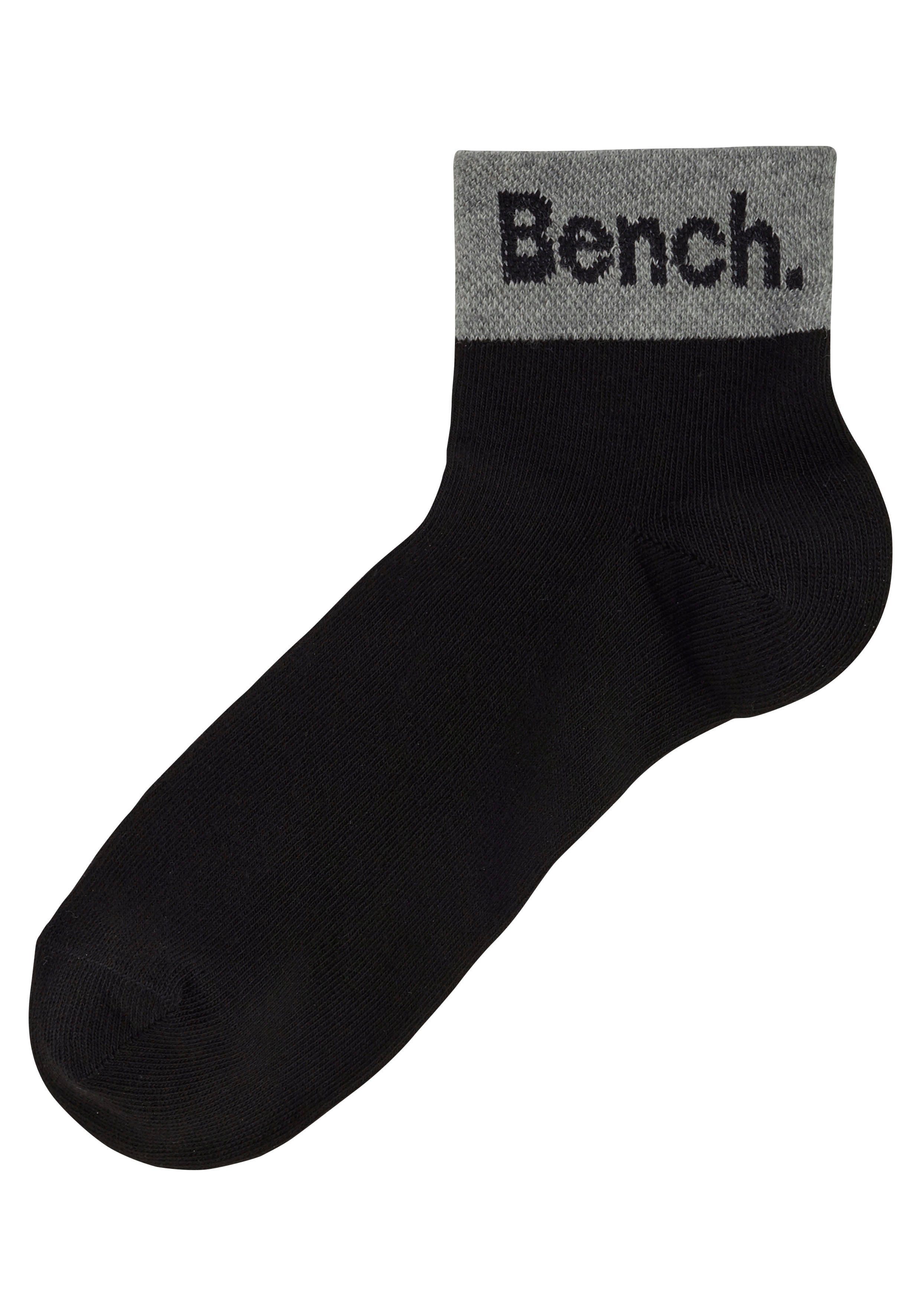 Bench. Kurzsocken Damen Herren Kurze Socken, für Freizeit und sportliche Aktivitäten (Packung, 8-Paar, Gr. 35-38 bis 43-46) mit eingestricktem Schriftzug am Bün – Bild 4 von 5