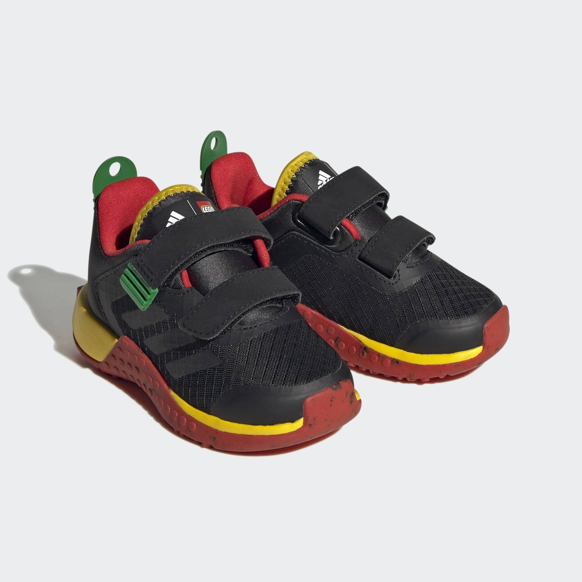 adidas Sportswear ADIDAS DNA X LEGO TWO-STRAP HOOK-AND-LOOP SCHUH Sneaker Core Black / Core Black / Red