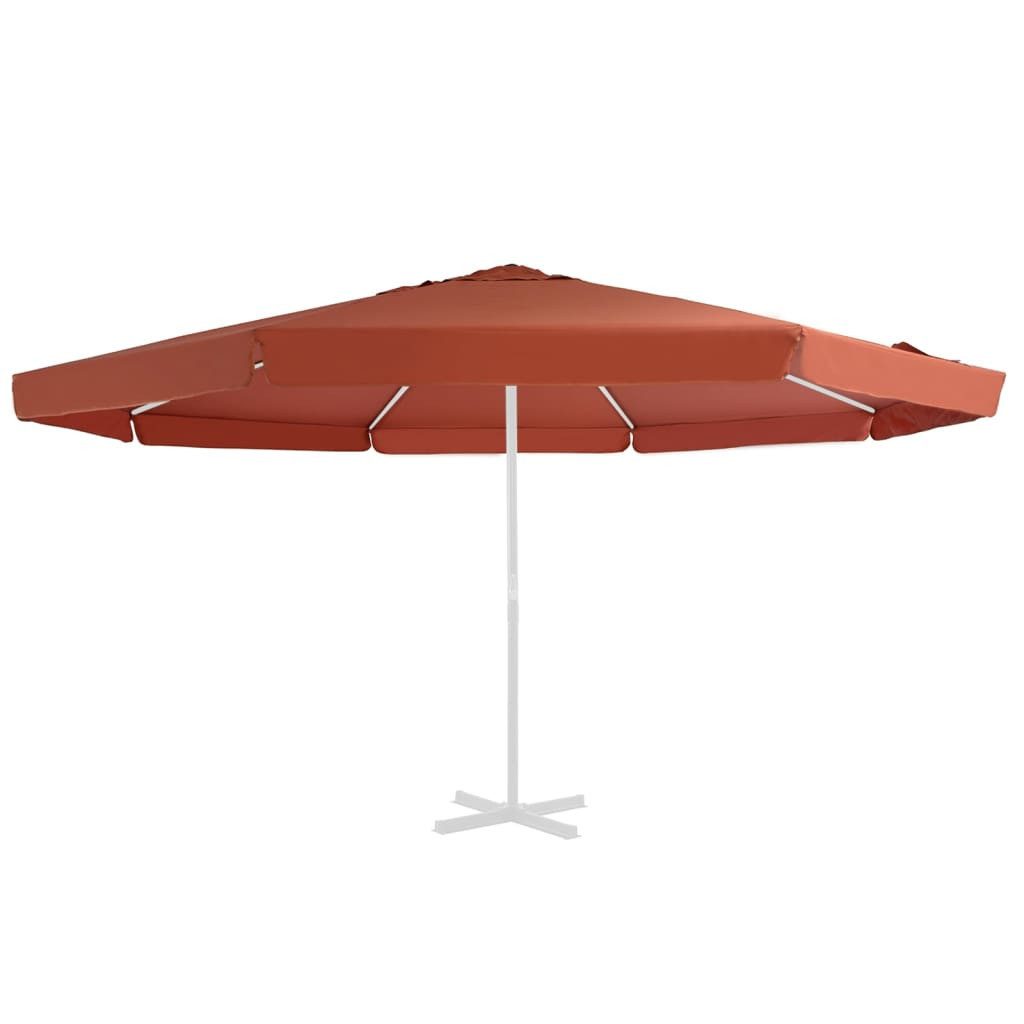 vidaXL Sonnenschirm Ersatzbezug für Sonnenschirm Terracotta-Rot 500 cm