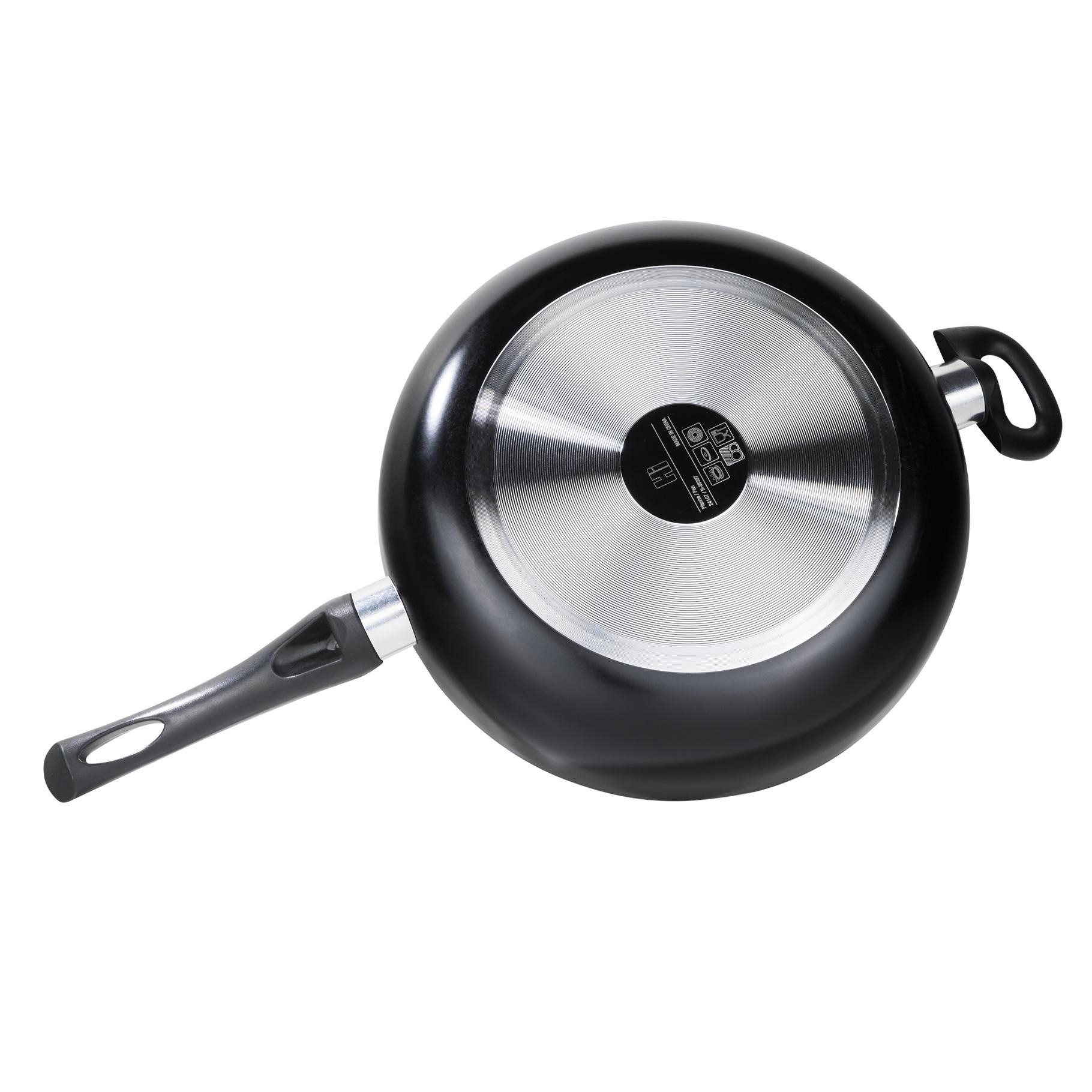 Rungassi Pfannen-Set Aluminium-Pfanne Schmorpfanne 28 cm mit 2-fach Antihaftbeschichtung, Aluminium