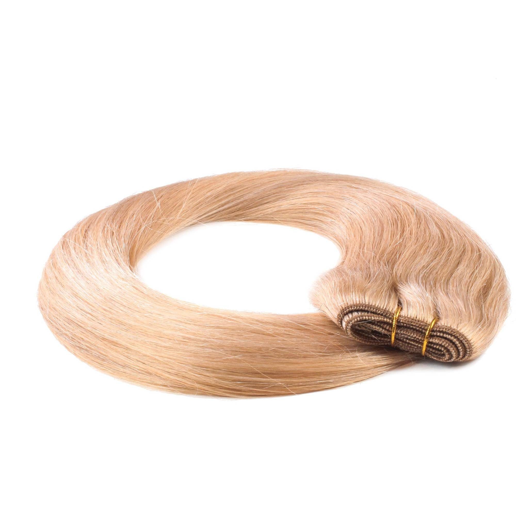 hair2heart Echthaar-Extension Glatte Echthaartresse #9/1 Lichtblond Asch 40cm