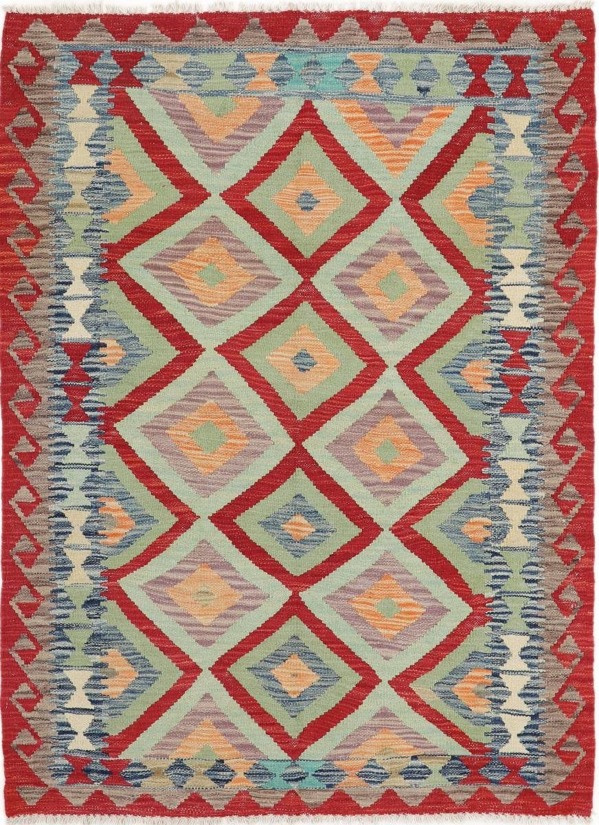 Orientteppich, Trading, 105x140 Afghan Höhe: Nain mm Orientteppich rechteckig, 3 Handgewebter Kelim