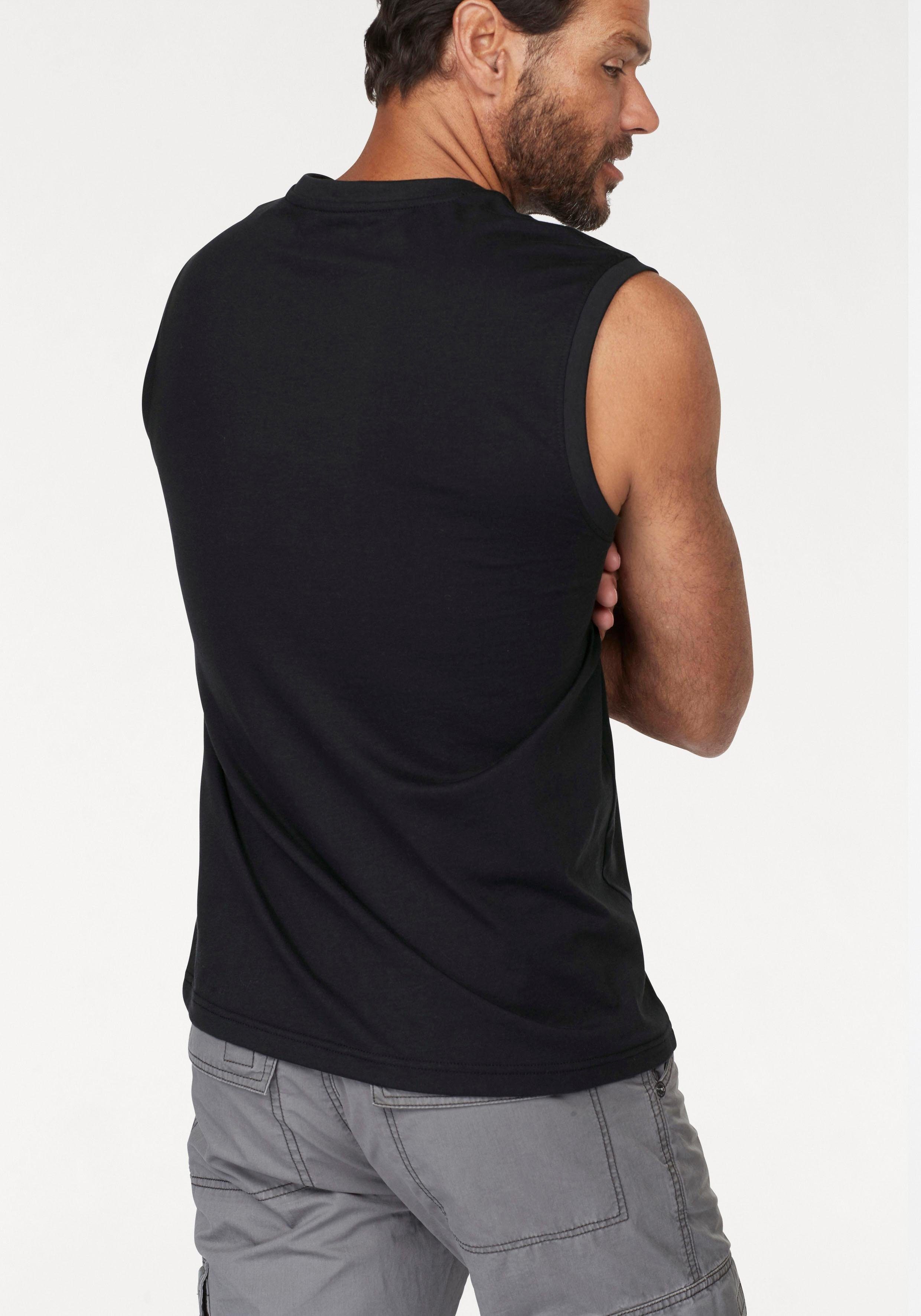 Man's World Muscleshirt (2er-Pack) ärmellos, bedruckt, Rundhalsausschnitt, aus 100% Baumwolle – Bild 4 von 5