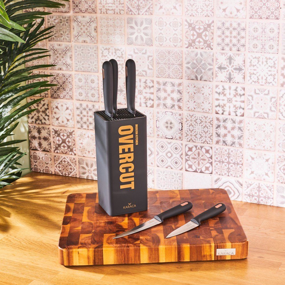 Karaca Messer-Set Karaca Overcut 6-teiliges Messerset Edelstahl Kochmesser Brotmesser