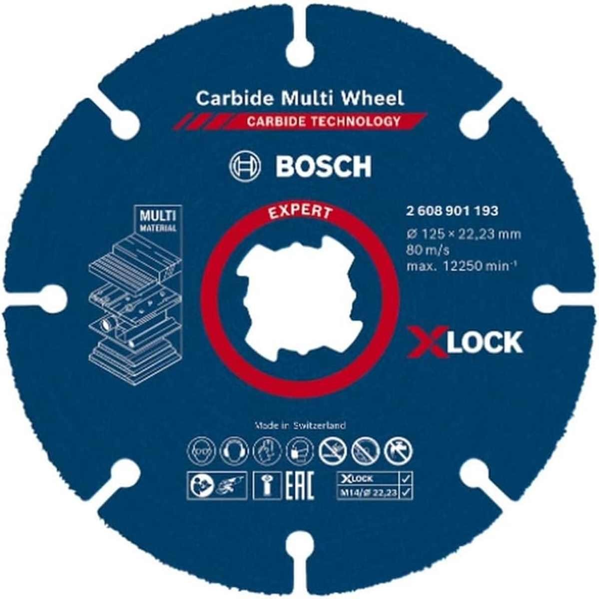 BOSCH Bohrfutter Bosch Professional 1x Expert Carbide Multi Wheel X-LOCK Trennscheiben