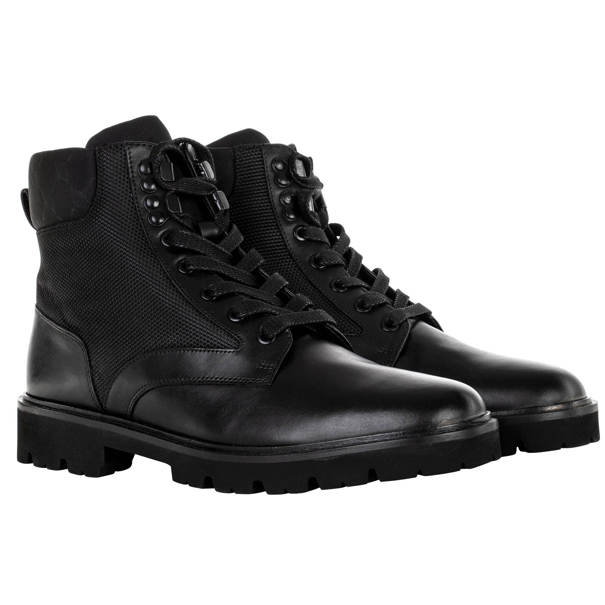 Herren Stiefel Leder Tela Stampa Hektor Boot hc7, Stiefel