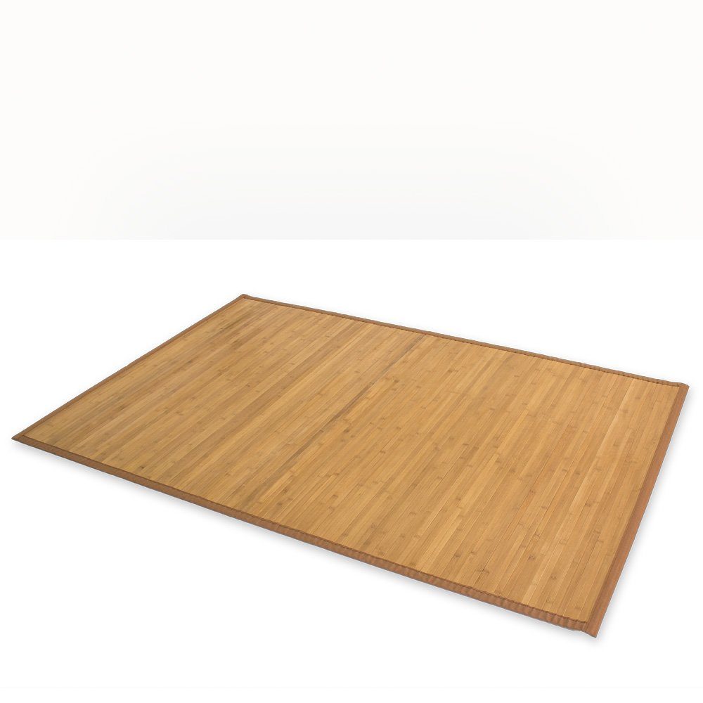 Teppich Bambusteppich Bambusmatte Bambus Teppich Läufer Vorleger Küchenteppich, Homestyle4u, rechteckig, Höhe: 0 mm