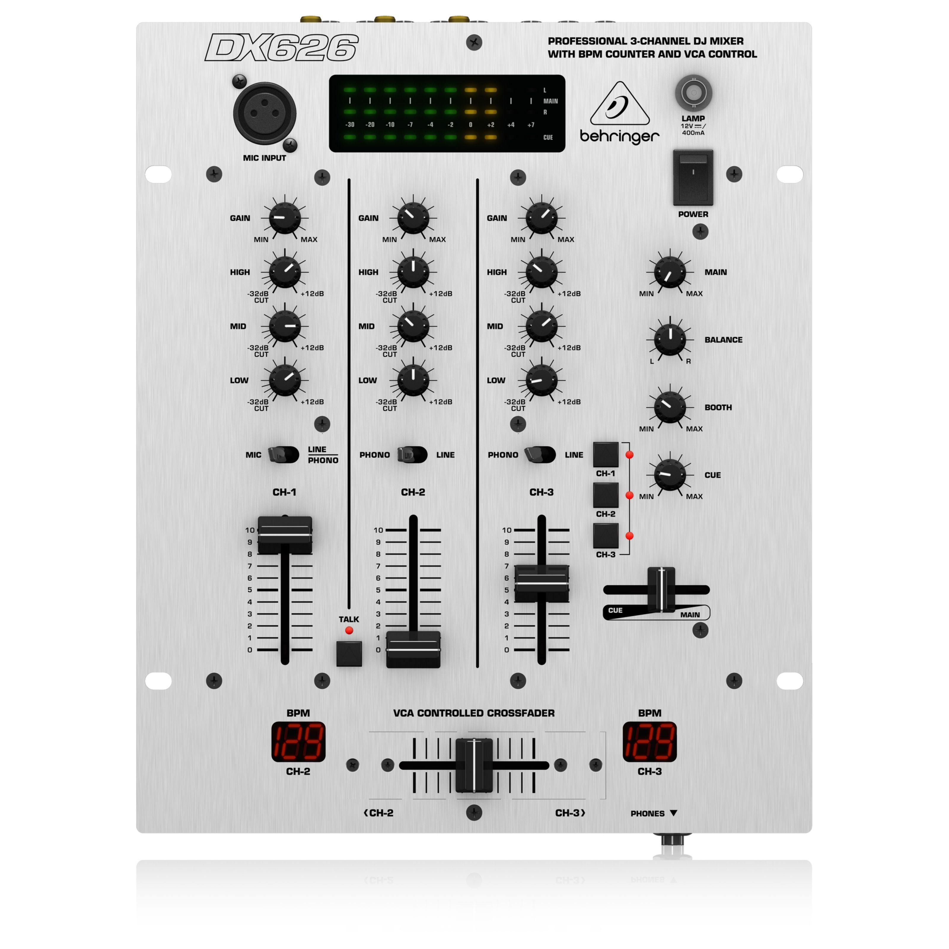 Behringer Mischpult, (DX626 Pro, DJ-Mixer, 3 Kanal DJ-Mixer), DX626 Pro - DJ Mixer