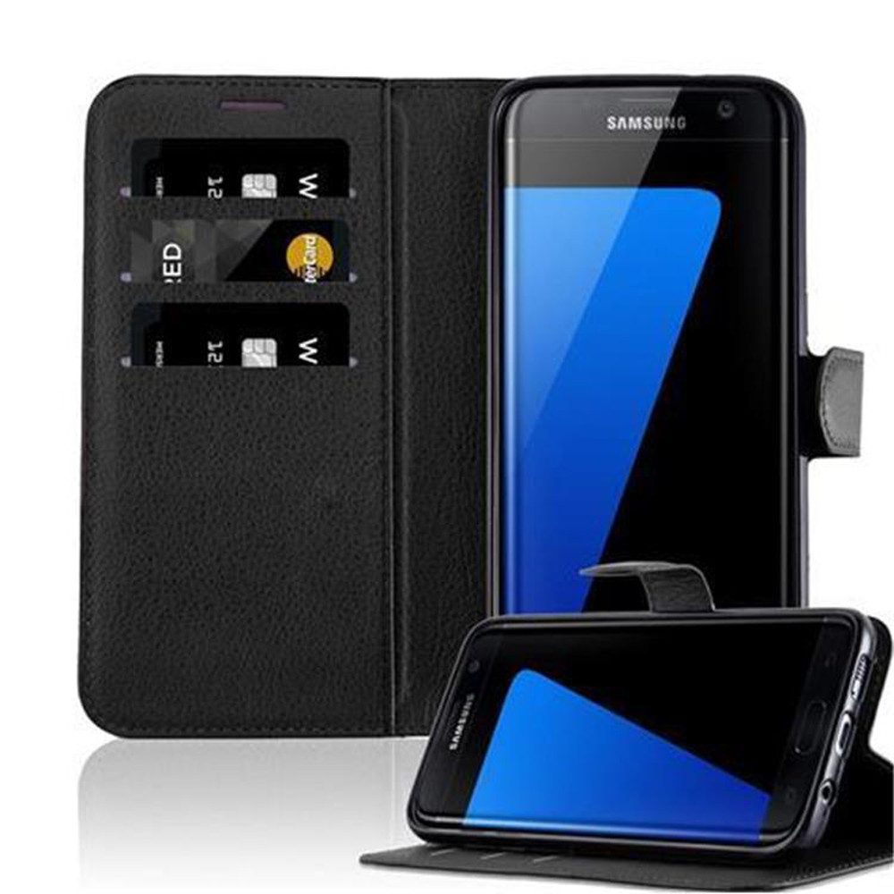 Cadorabo Handyhülle für Samsung Galaxy S7 EDGE Hülle Samsung Galaxy S7 EDGE, Hülle Schutzhülle mit Standfunktion, Kartenfach und Magnetverschluss
