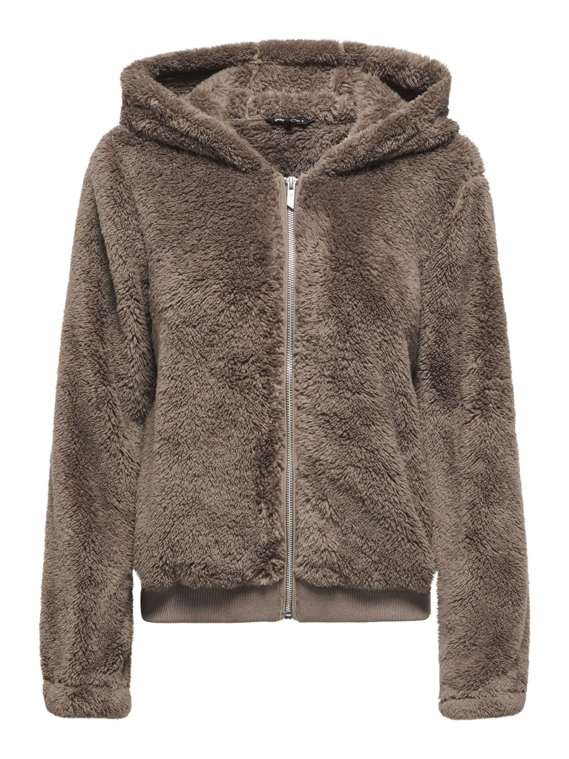 ONLY & SONS Langjacke ONLNEWANNA CONTACT SHERPA JKT OTW N 239935 Walnut