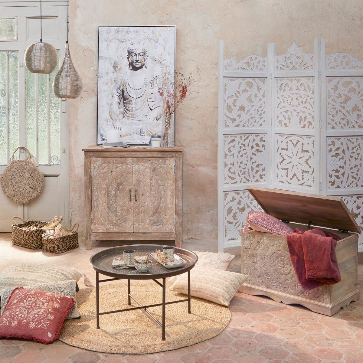 Atmosphera Créateur d'intérieur Teppich, rund günstig online kaufen