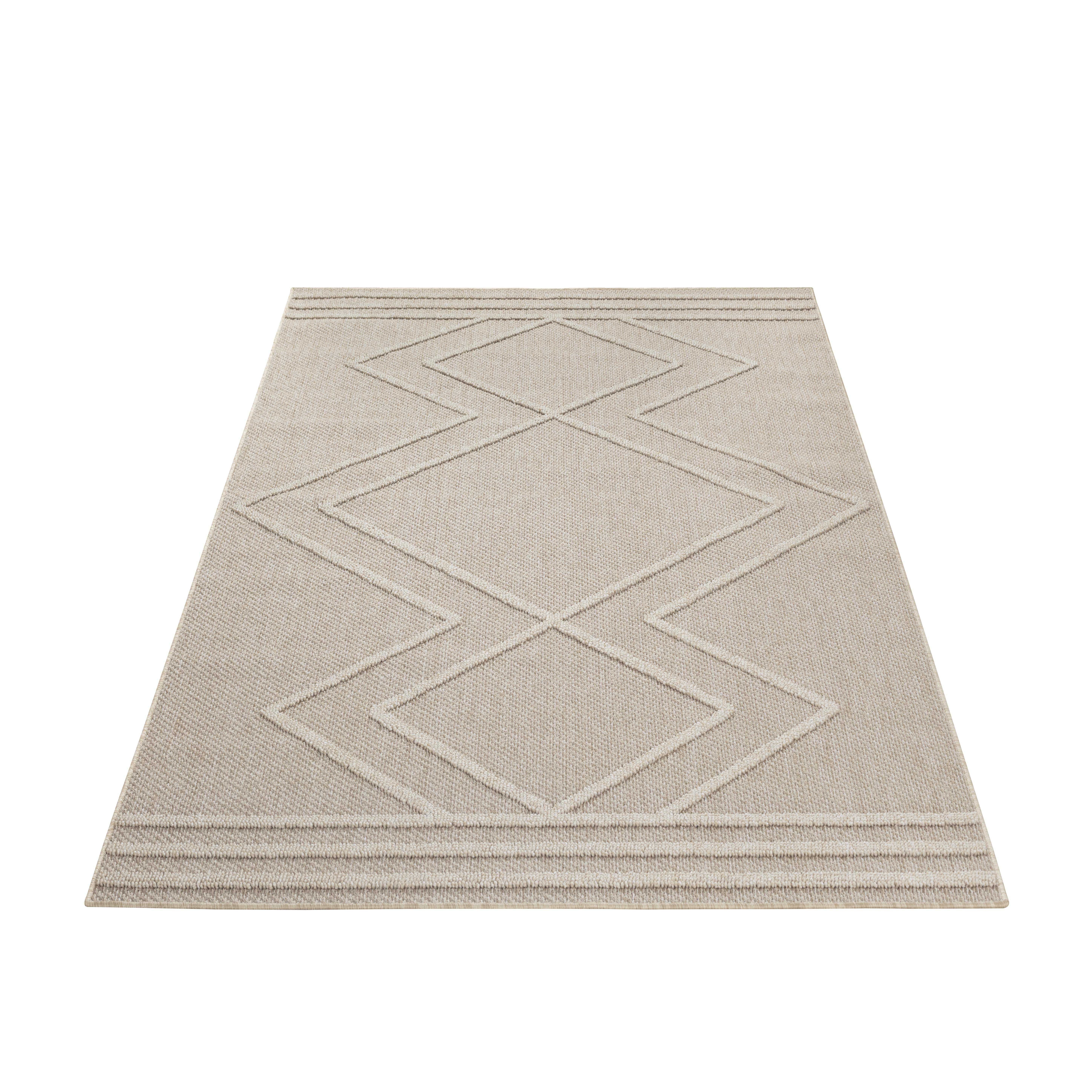 Outdoorteppich PATARA 4954, Ayyildiz Teppiche, rechteckig, Höhe: 8 mm, Pflegeleicht / Strapazierfähig / In- und Outdoor geeignet BEIGE
