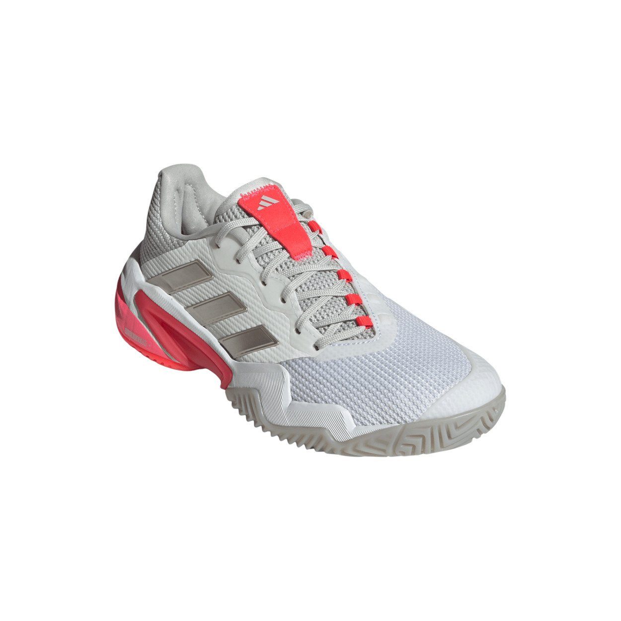 adidas Performance Barricade 13 Allcourt (Stabil) 2025 weiss/silber/rot Damen Tennisschuh