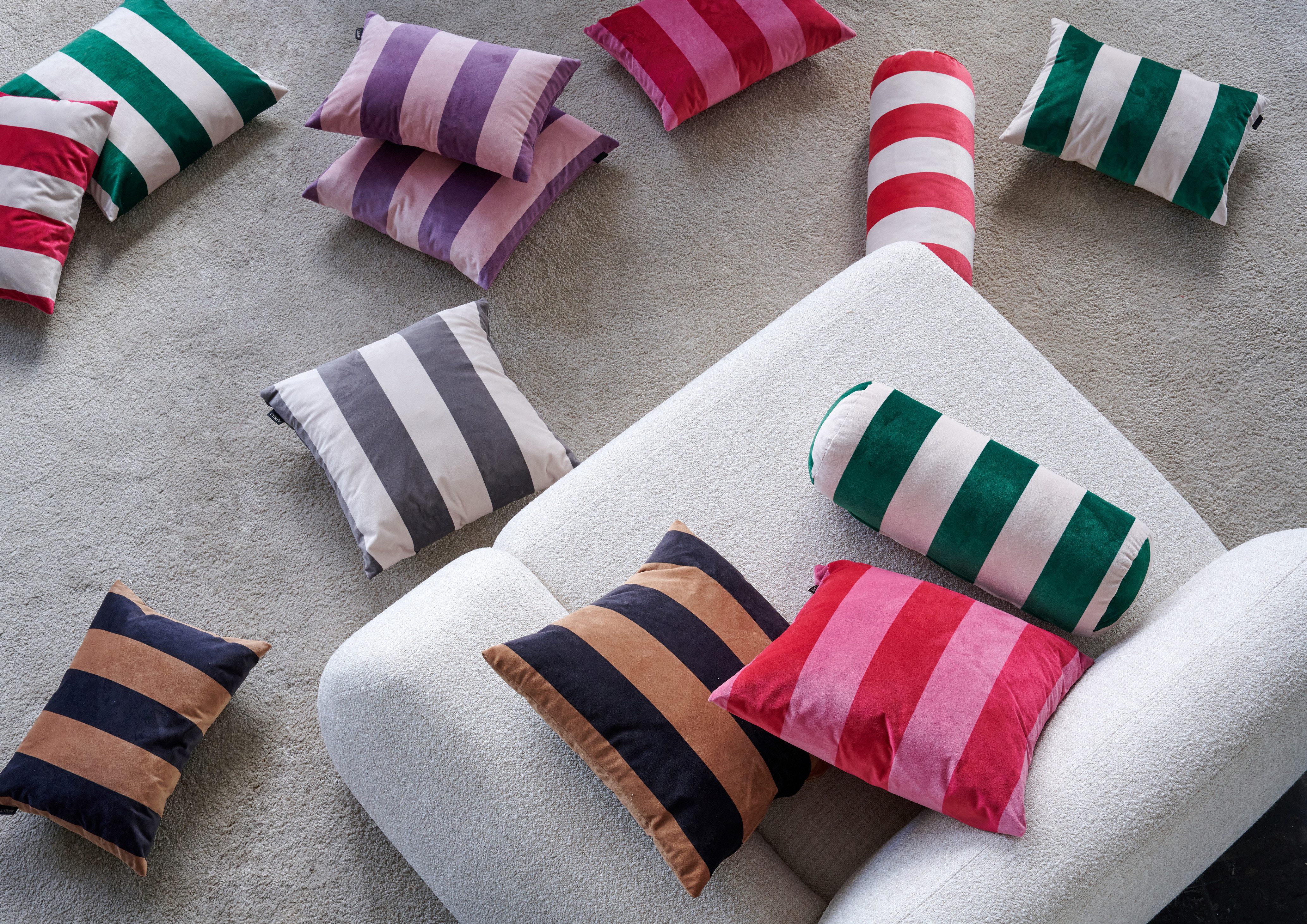 APELT Dekokissen Stripe, inclusive Soft-Kissenfüllung 100% PES