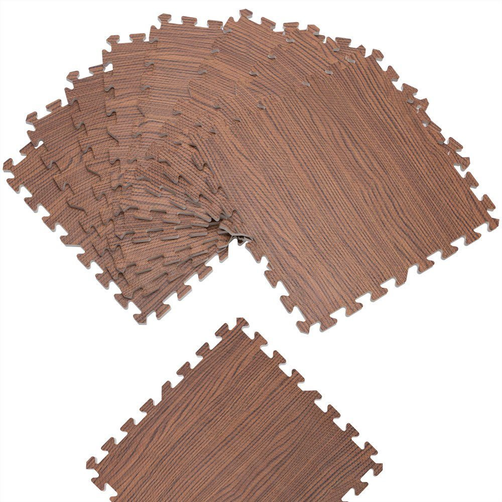 monzana Bodenschutzmatte, 8-St., Unterlegmatte Erweiterbar Rutschfest Schutzmatte Puzzlematte 45x45cm