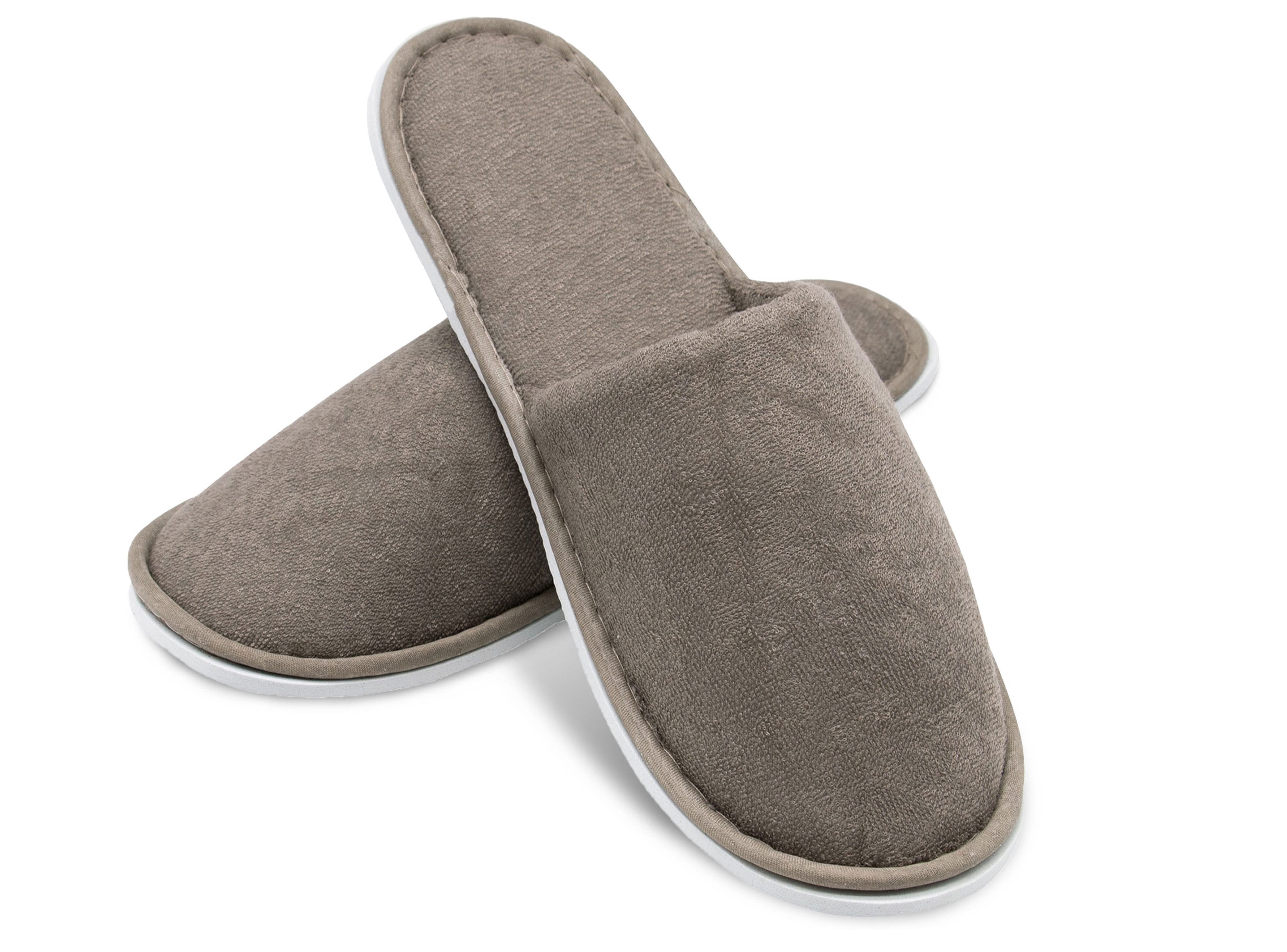 ZOLLNER Pantoffel (10-tlg) Universalgröße, 100% Polyester, vom Hotelwäschespezialisten