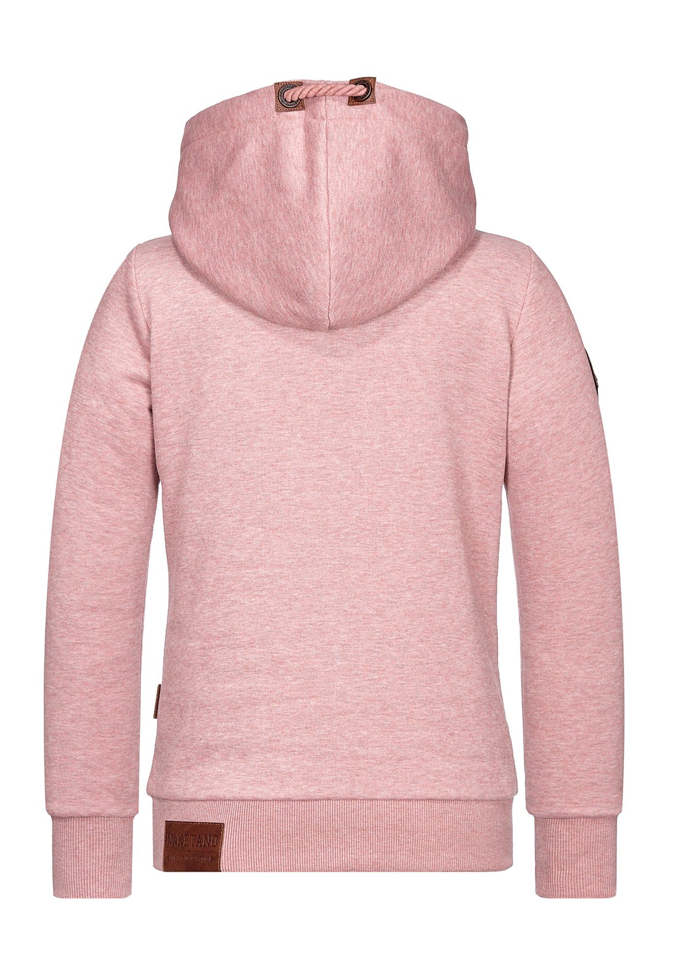 naketano Hoodie Kapuzenpullover Damen Baumwolle, weich, Kapuze, Kängurutasche (Spar-Set, Darth) Hoodie, weiche Sweatware, Rippbündchen, Streetwear, Loungewear