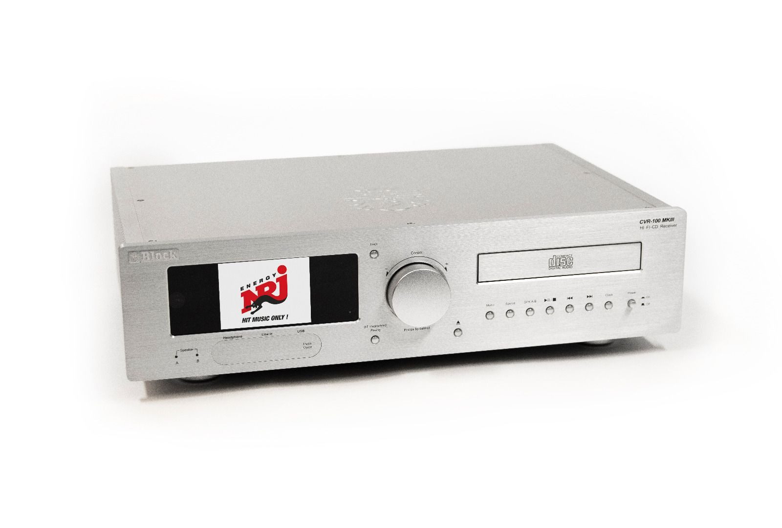 Block Block CVR-100+ MKIII HiFi-Receiver mit CD, DAB+ & Spotify CD-Receiver