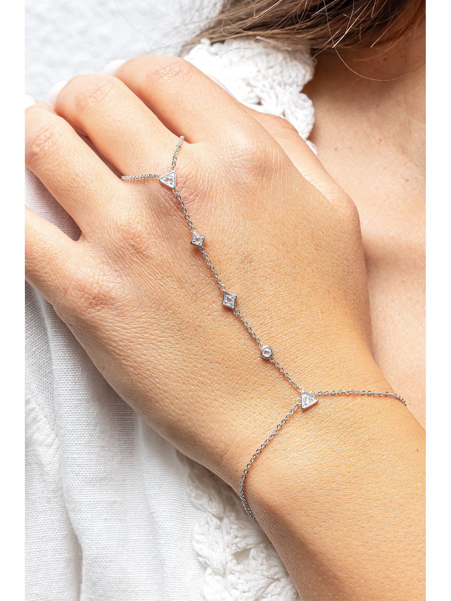 CAÏ Silberarmband Caï Damen-Armband 925er Silber 5 Zirkonia, Modern günstig online kaufen