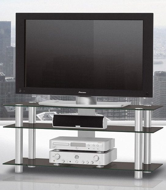 JUST by Spectral TV-Rack just-racks TV1203, Breite 120 cm Schwarzglas