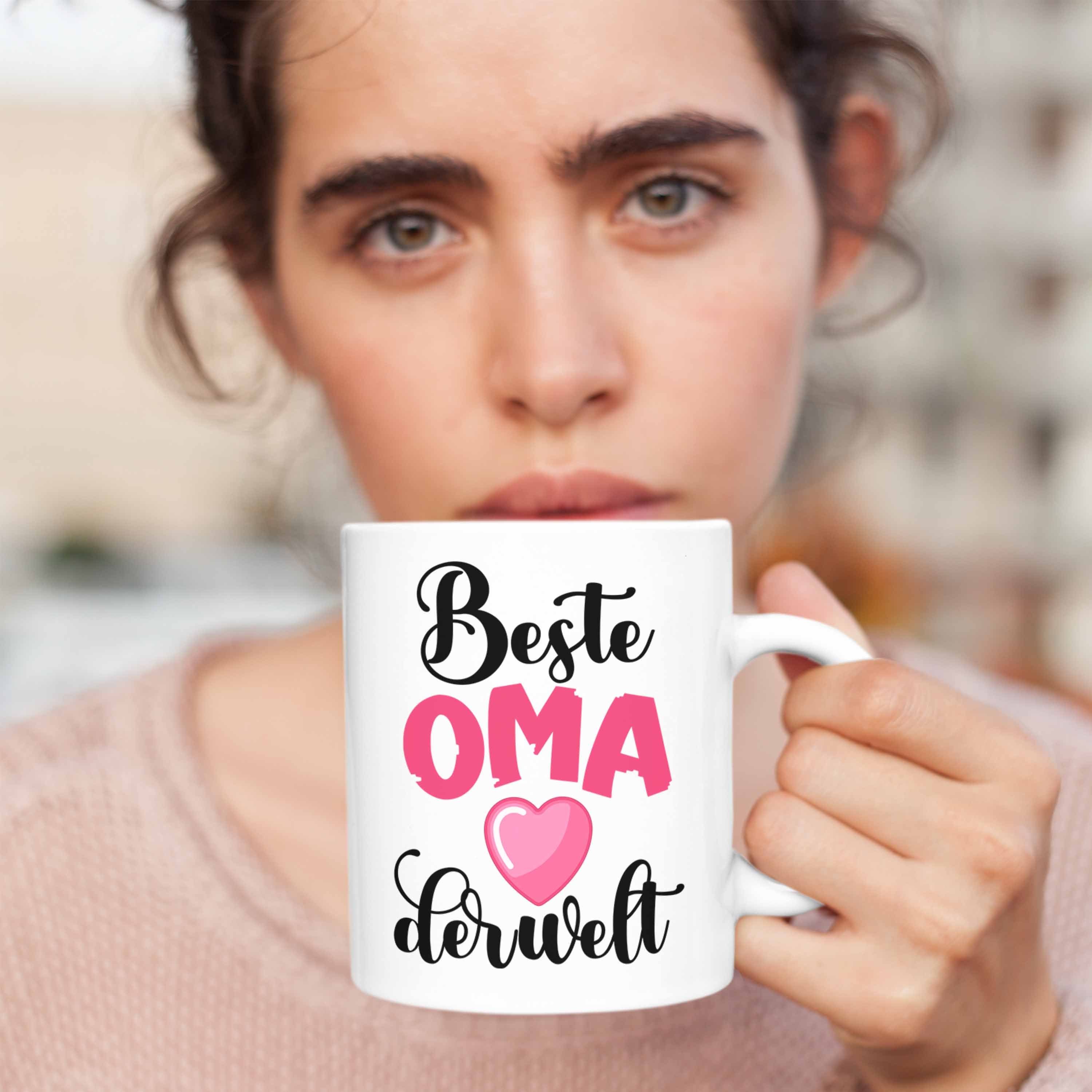 Enkel Welt Die Geschenk Beste Tasse Weiss Trendation Oma Geschenkidee - Herz Von Für Trendation Der Enkelin Tasse