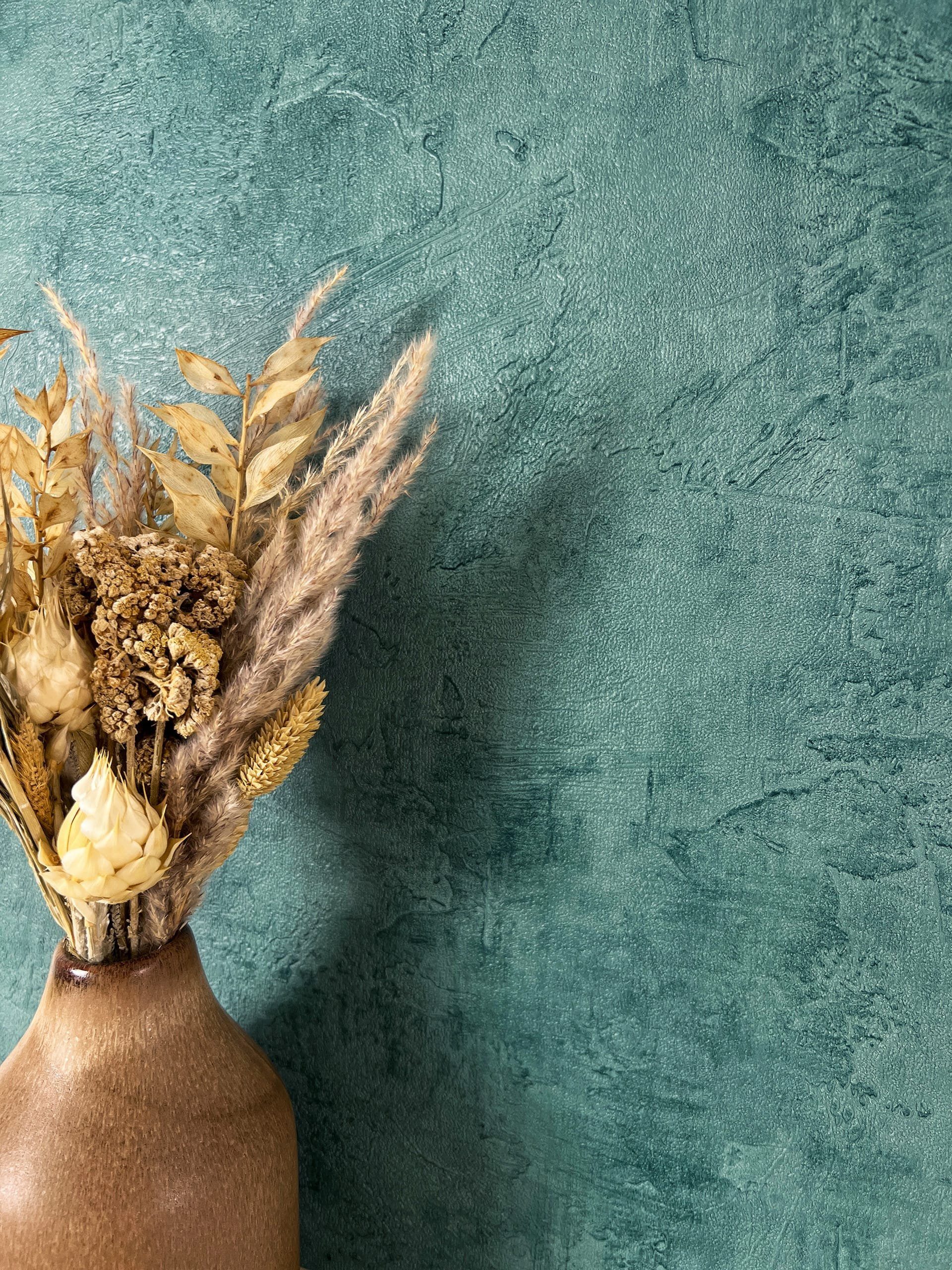 Newroom Vliestapete Milya Petrol Tapete Betontapete Beton,Zement,Putz-Optik, Petrol Tapete Modern Beton - Betonwand Betonoptik Blau Industrial Bauhaus Zement Putz-Optik für Wohnzimmer Schlafzimmer Küche, Betonwand