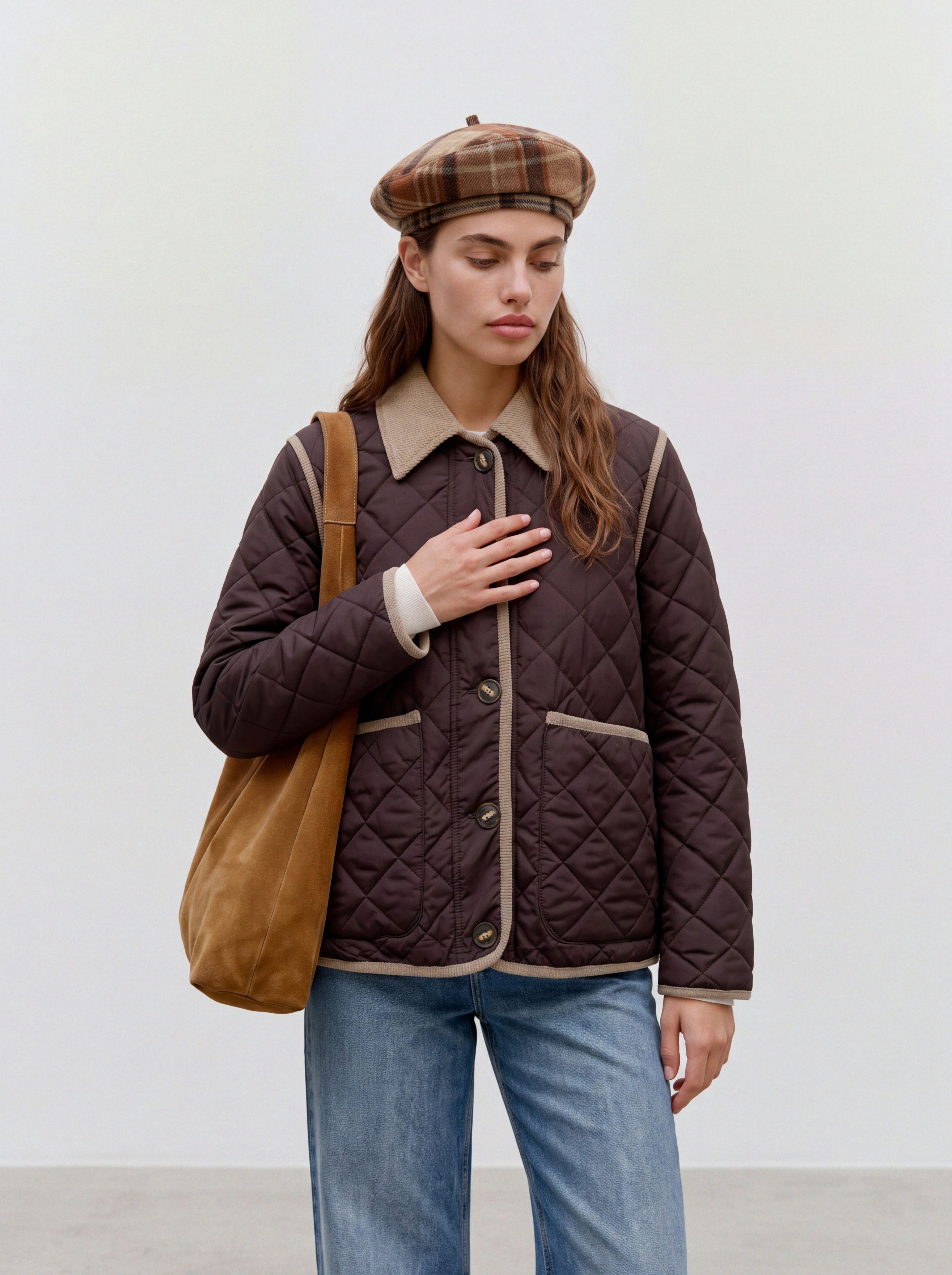 Vero Moda Steppjacke VMEMILY SHORT JACKET BOO Polyester