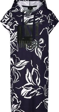 Monari Kapuzensweatshirt Hoodie Kleid mit Blumenmuster