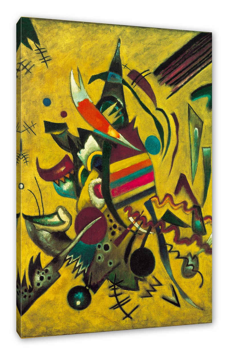 Pixxprint Leinwandbild Wassily Kandinsky - Punkte, Wassily Kandinsky - Punkte (1 St), Leinwandbild fertig bespannt, inkl. Zackenaufhänger
