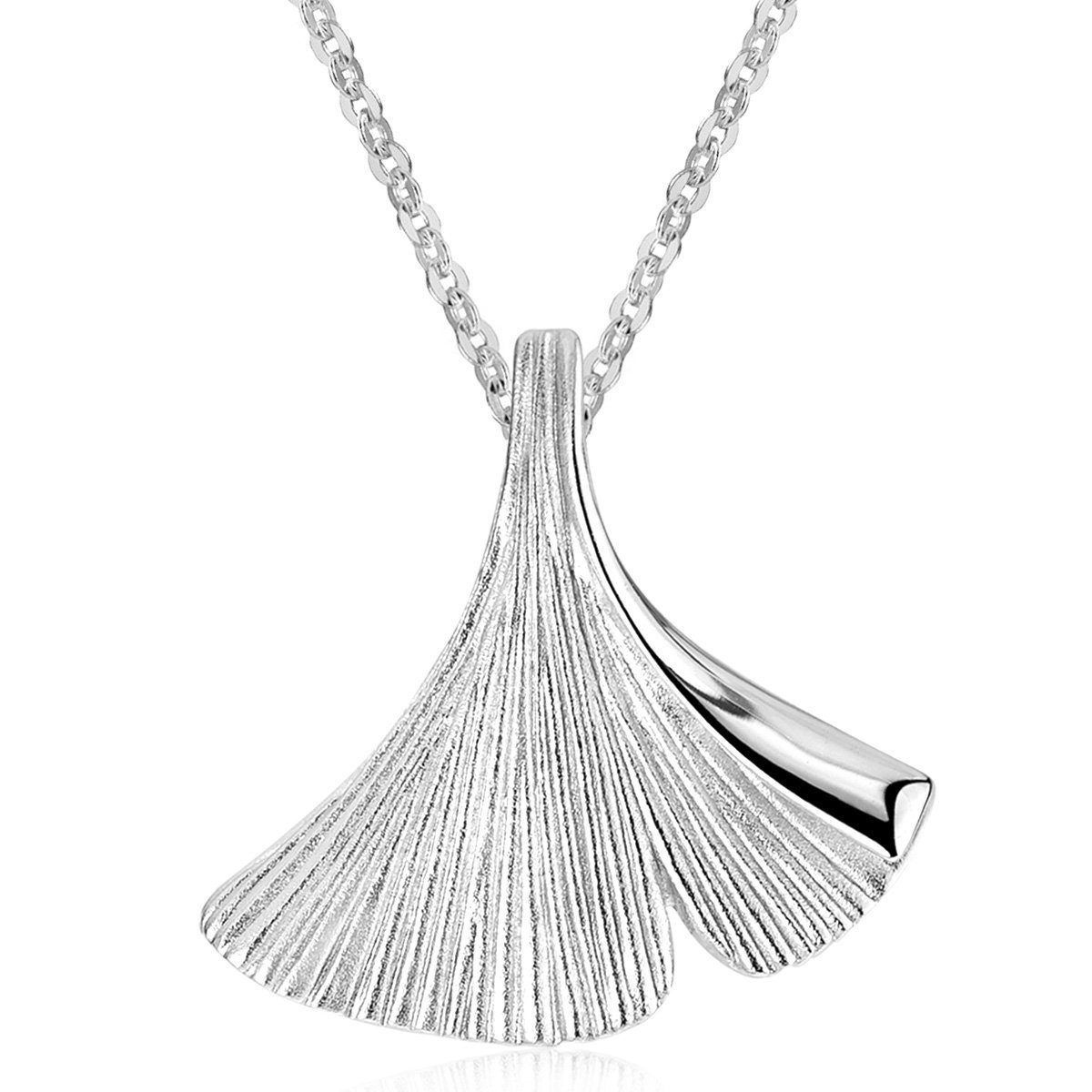 Materia Kettenanhänger Gingko / Gingkoblatt Silber günstig online kaufen