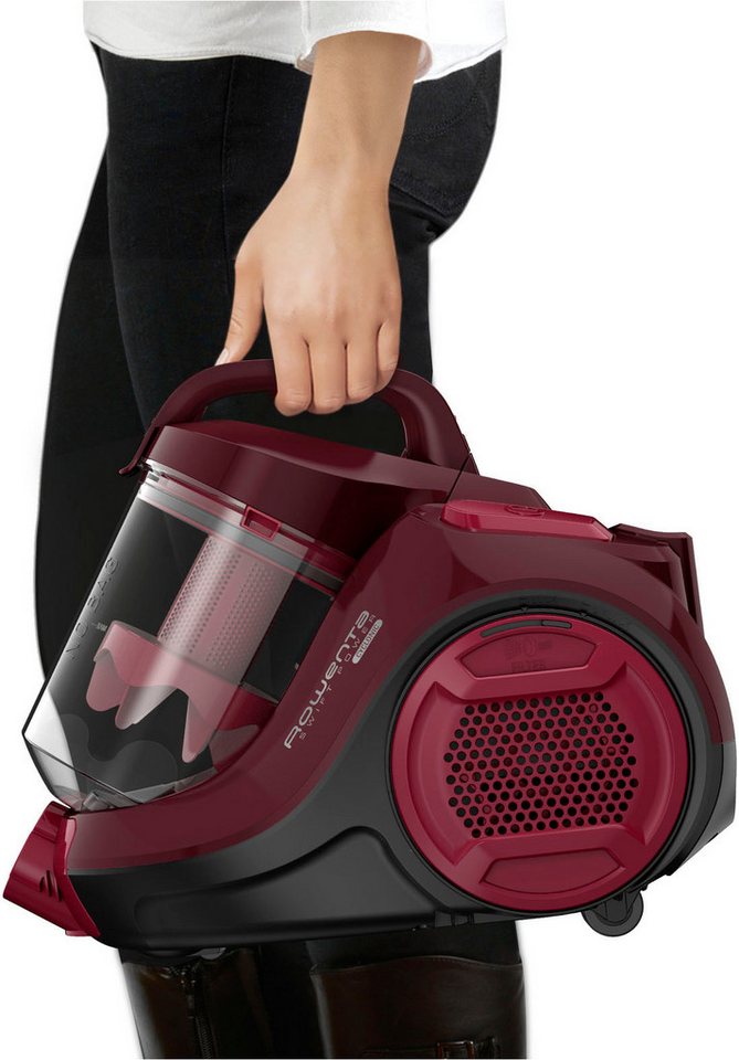 Rowenta Bodenstaubsauger Swift Power Cyclonic, ohne Beutel, hohe Saugleistung auf Hartböden, 750 W, beutellos, kompakte Größe, starke Leistung dank Effitech-Motor, einfache Leerung