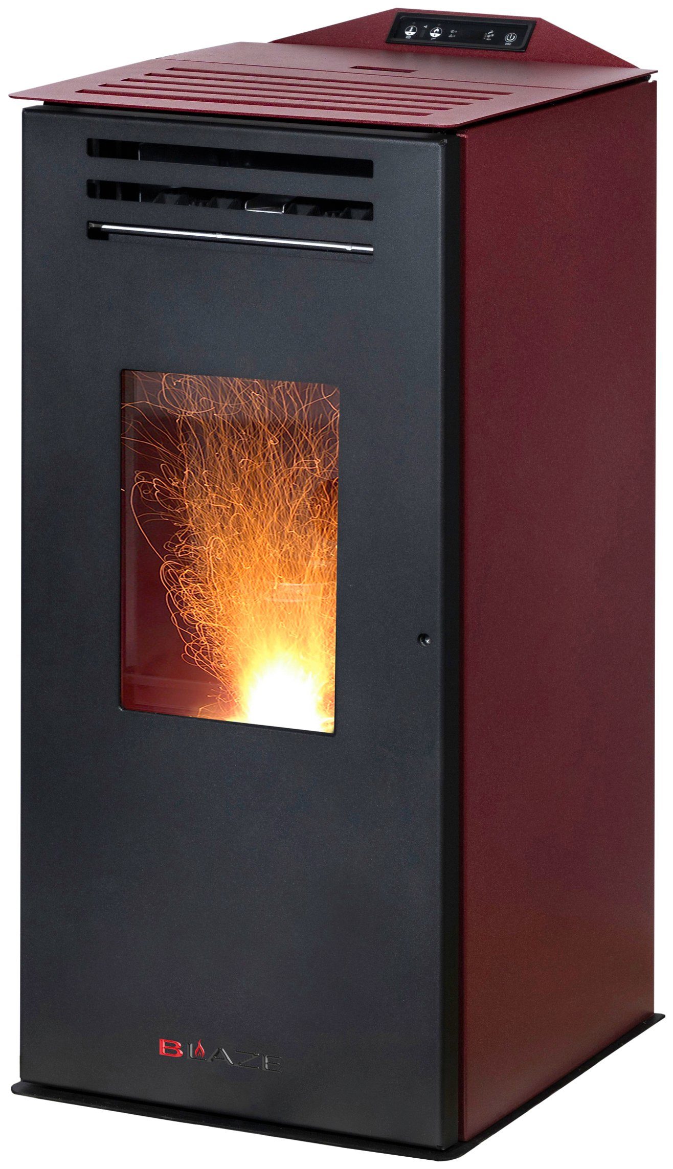 Blaze Pelletofen Anna, 6,3 kW, bordeaux | Kaminöfen