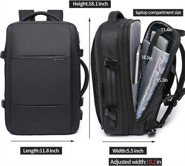 XDeer Businesstasche Reiserucksack,Handgepäck Rucksack,Strapazierfähige Duffle Bag, Gross Kapazität Laptoprucksack mit USB-Ladeanschluss