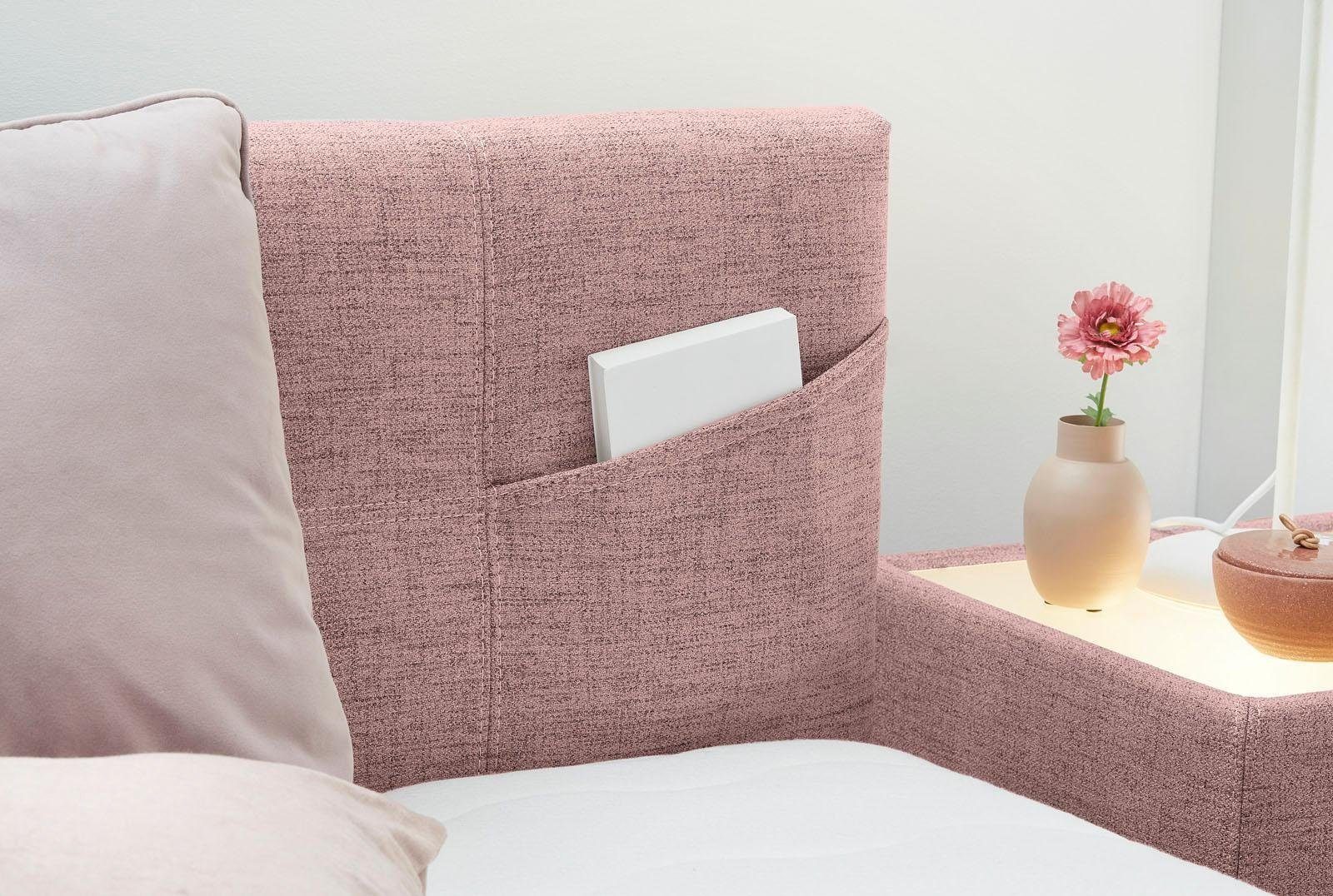 Jockenhöfer Gruppe Boxspringbett NORA inkl. Bonell-Federkernmatratze H2/H3, mit Topper und höhenvariablem Kopfteil – Bild 3 von 5