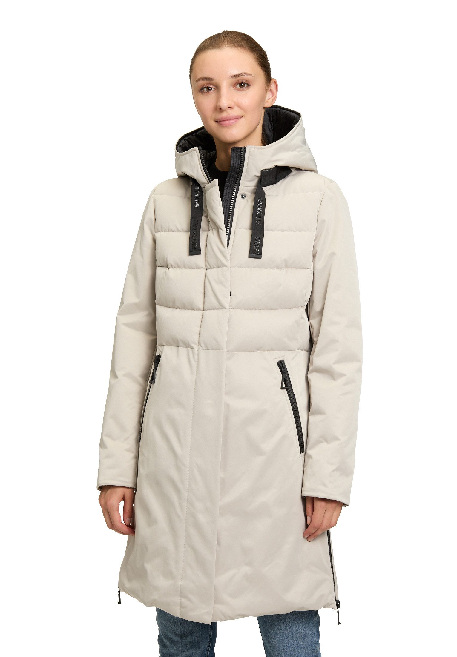 Amber & June Winterjacke Damen Winterjacke Kunstdaune