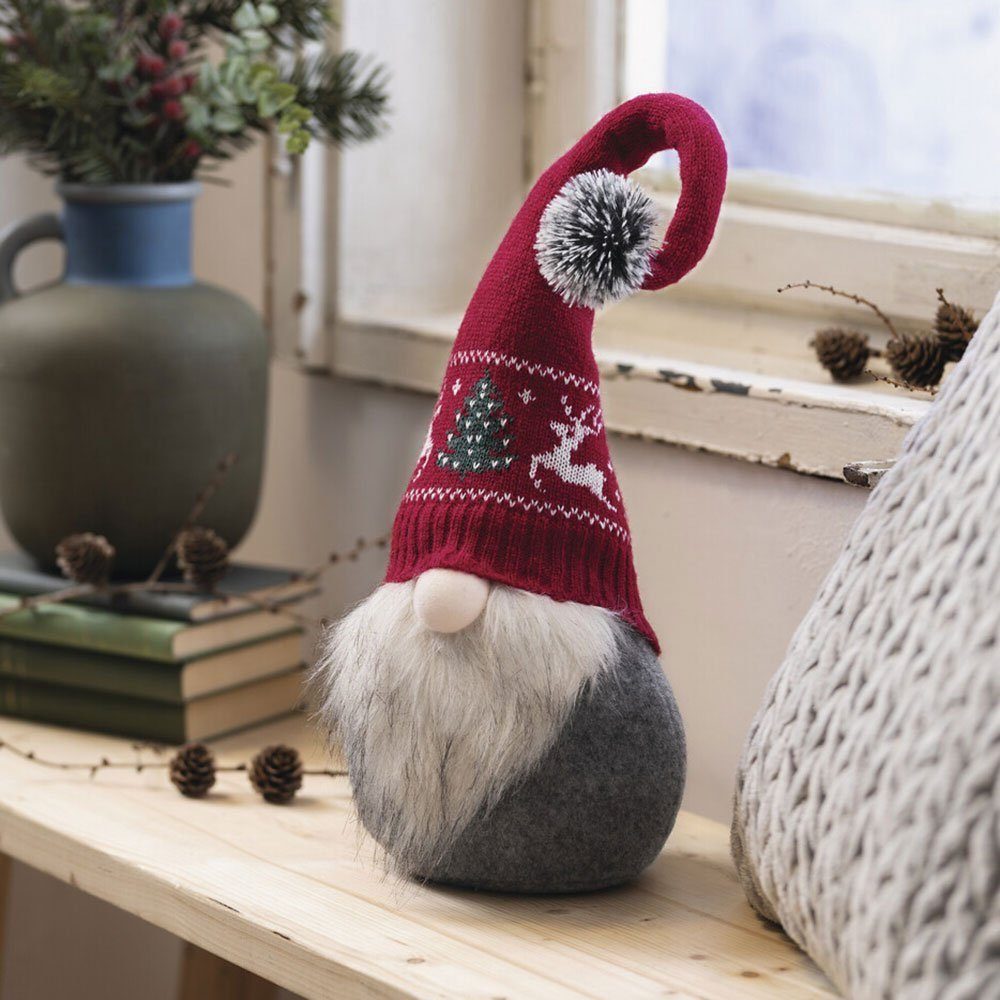 Home-trends24.de Бес Großer Бес Weihnachtsmann Deko Figur Weihnachten Weihnachtsdeko