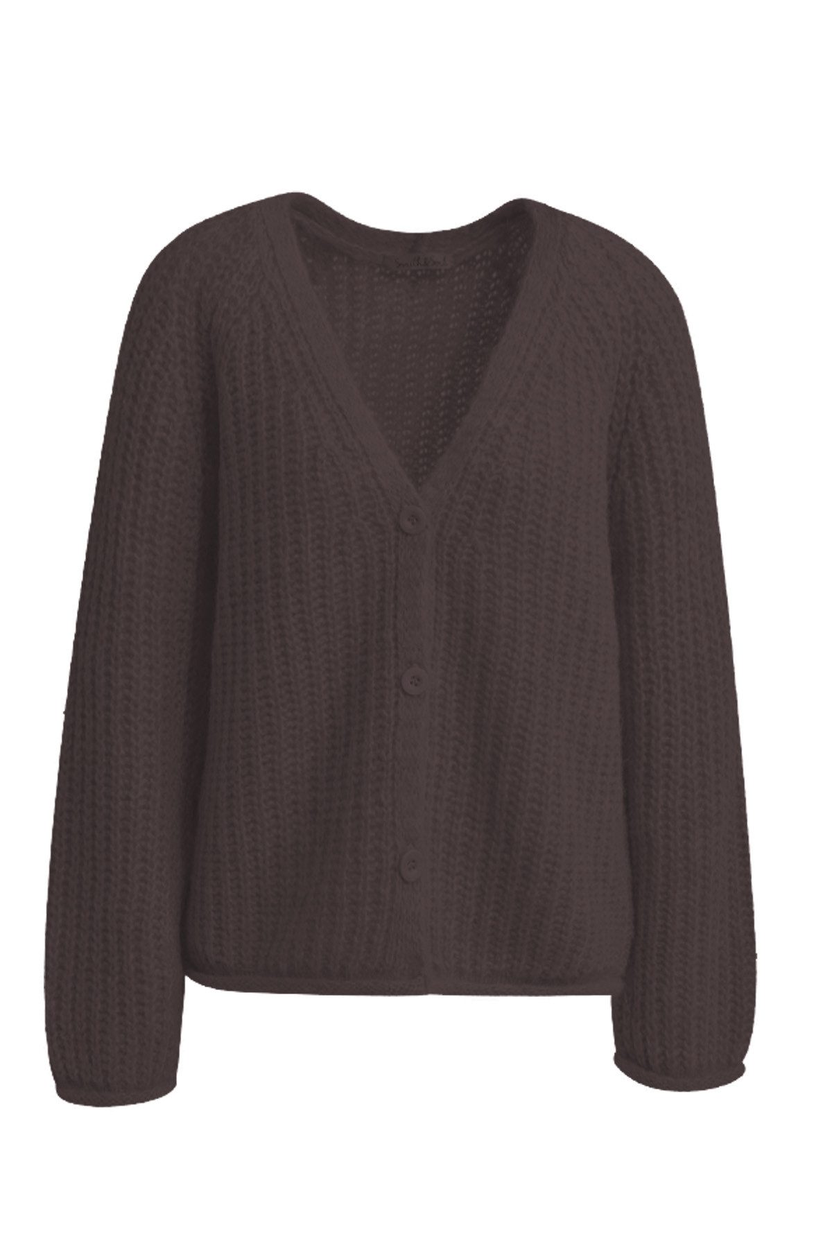 Smith & Soul Steppweste HAIRY VNECK CARDIGAN
