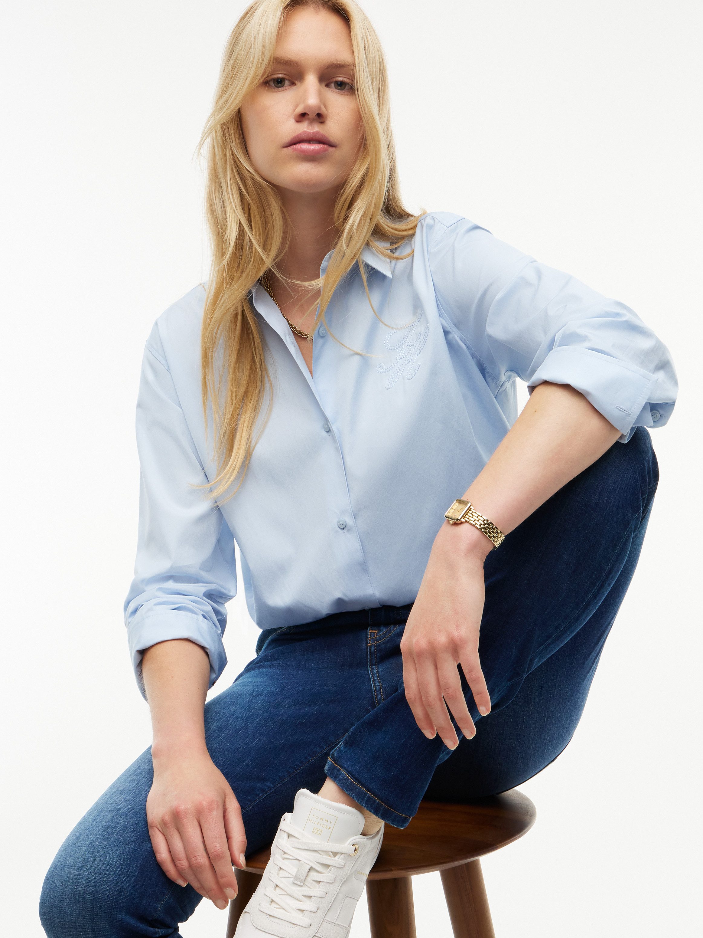 Tommy Hilfiger Skinny-fit-Jeans COMO Skinny RW ACE mit Logo-Badge und knöchellangem Schnitt Baumwollmischung, skinny fit