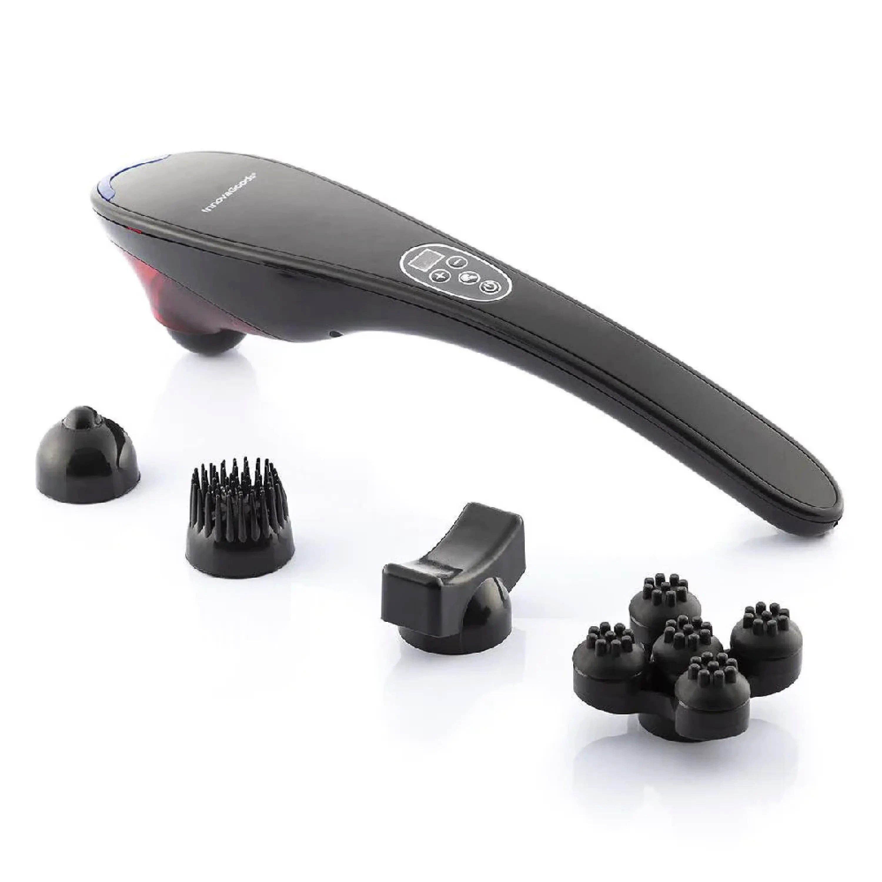 Massagegerät Multi-Massagegerät mit Infrarotwärme & 5 Aufsatzköpfen, kabellos