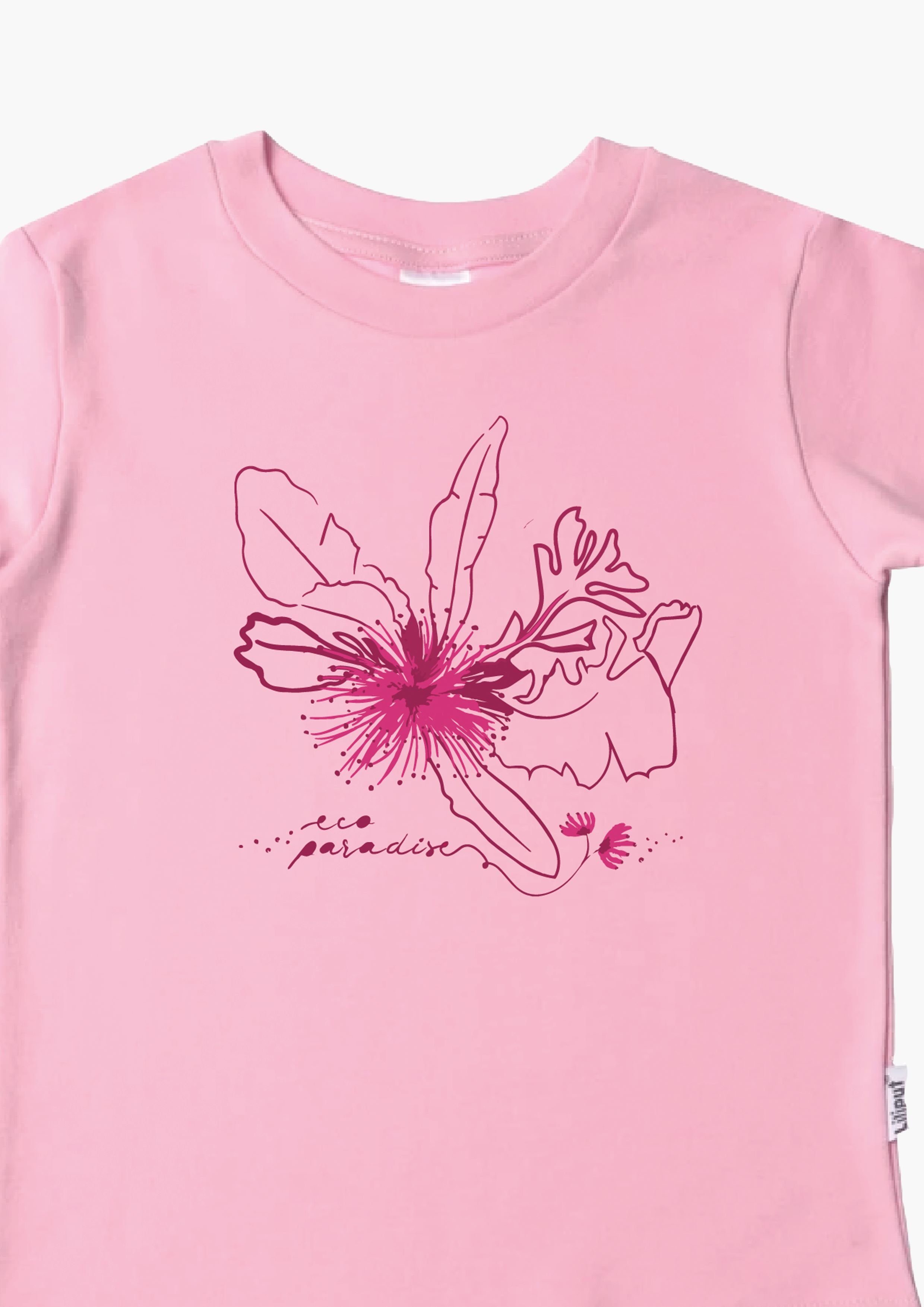 aus T-Shirt Bio-Baumwolle Blume Liliput Paradise