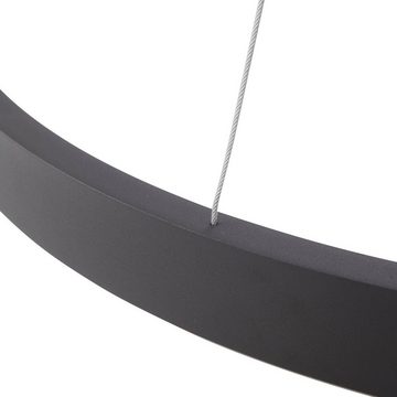 Arcchio LED-Hängeleuchte Answin, LED-Leuchtmittel fest verbaut, warmweiß, Modern, Metall, sandSchwarz, 1 flammig, inkl. Leuchtmittel