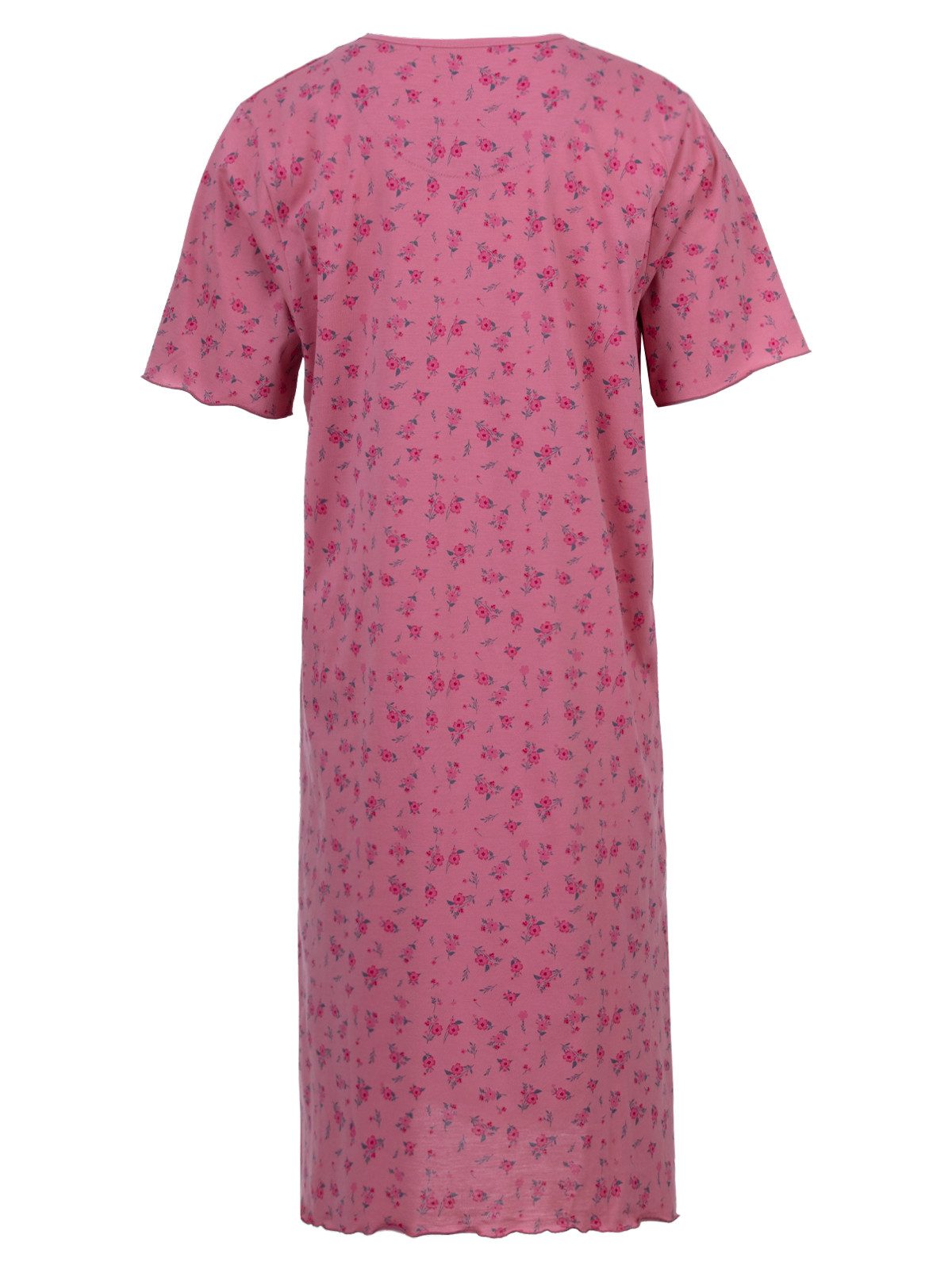 zeitlos Nachthemd Nachthemd Kurzarm - Rüsche mit Blumen