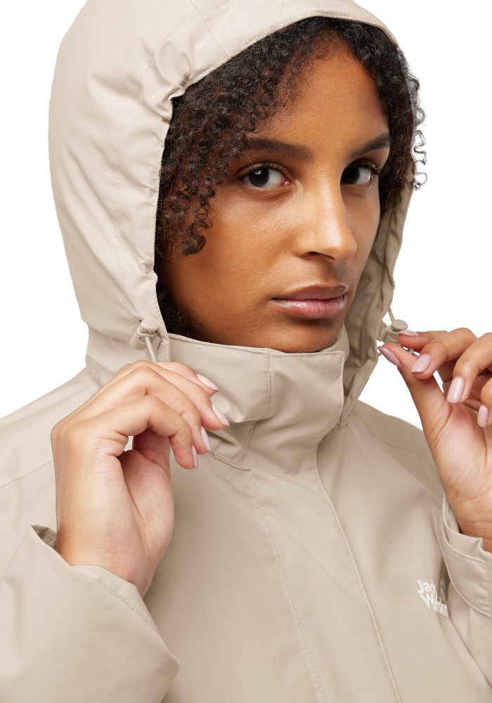 Jack Wolfskin 3-in-1-Funktionsmantel ROTWAND 3IN1 JKT W wasserdichte Außenjacke, wärmende Innenjacke