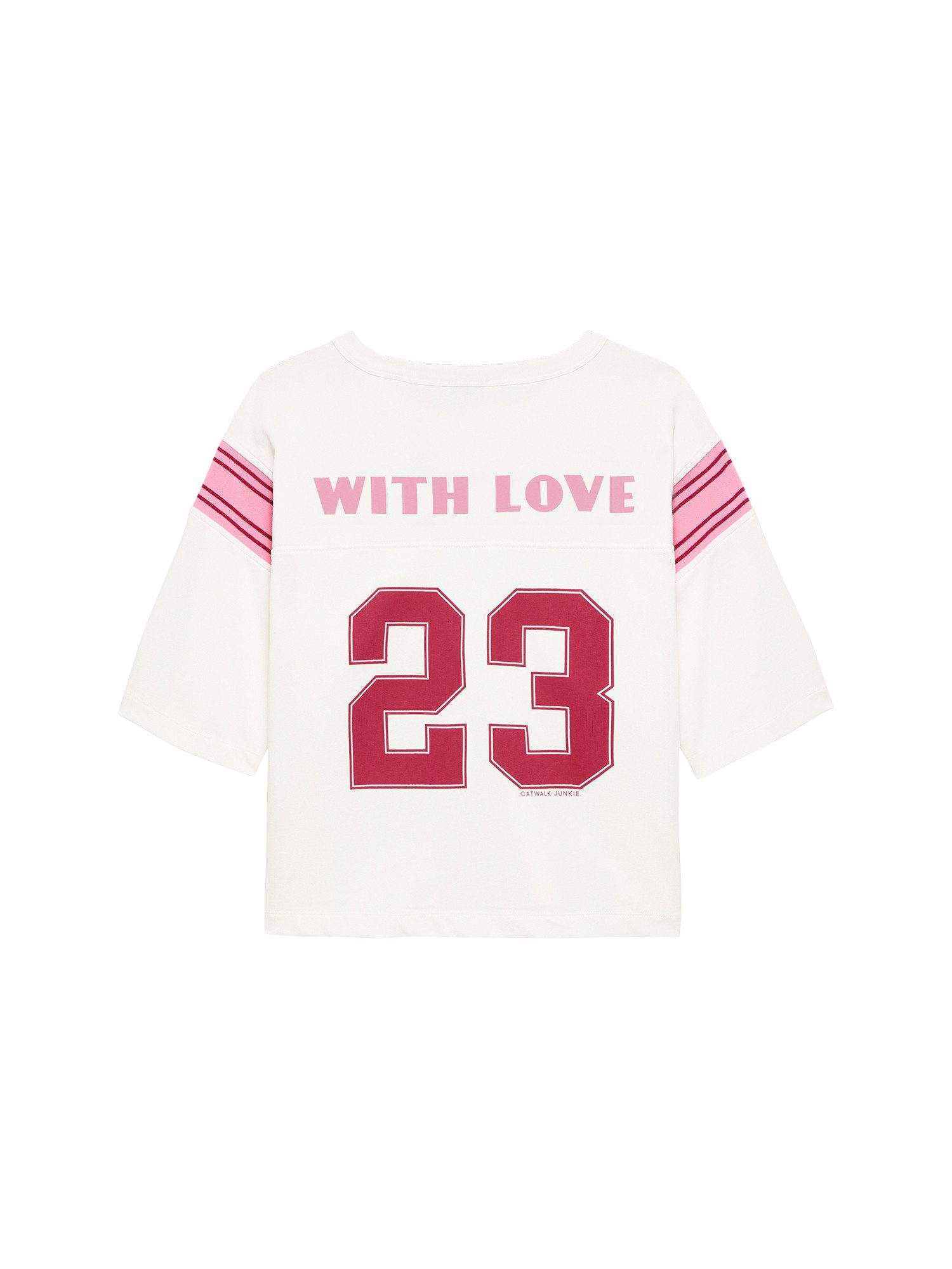 Catwalk Junkie Kurzarmshirt Football graphic Tshirt - Printshirt - T-Shirt Damen - Kurzarmshirt