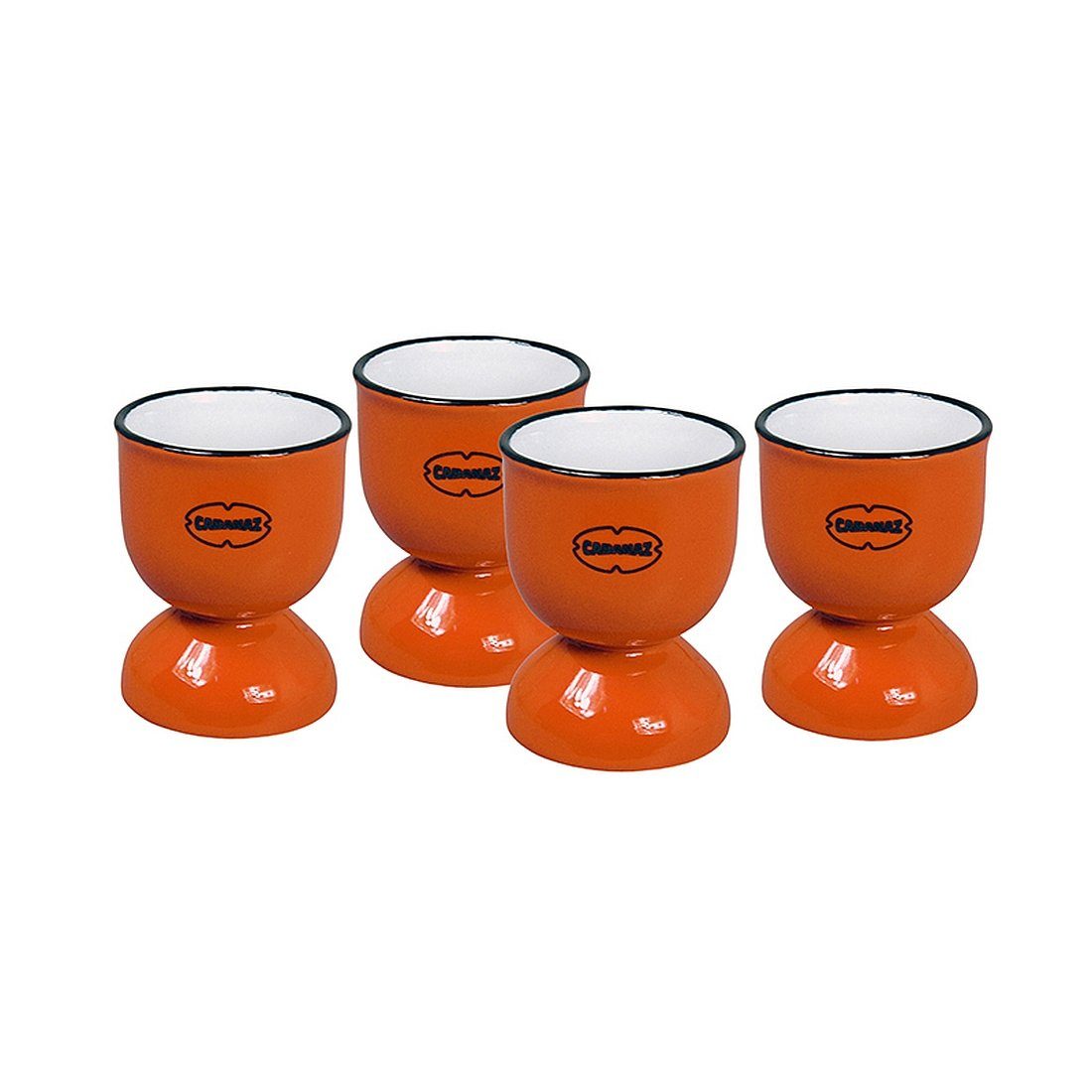 Capventure Eierbecher Eierbecher Eierhalter Eier Becher 4'er Set Retro Vintage Cabanaz